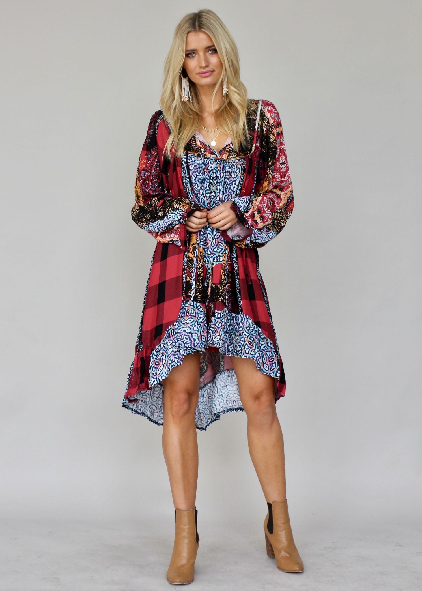 French Midi Dress w/ Tie - Marlow
