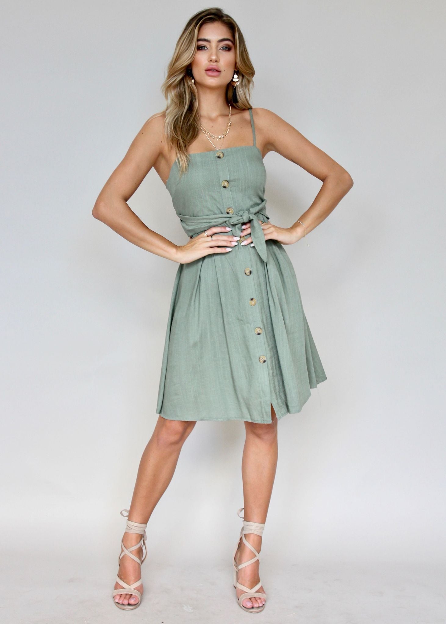 To The Coast Dress - Khaki