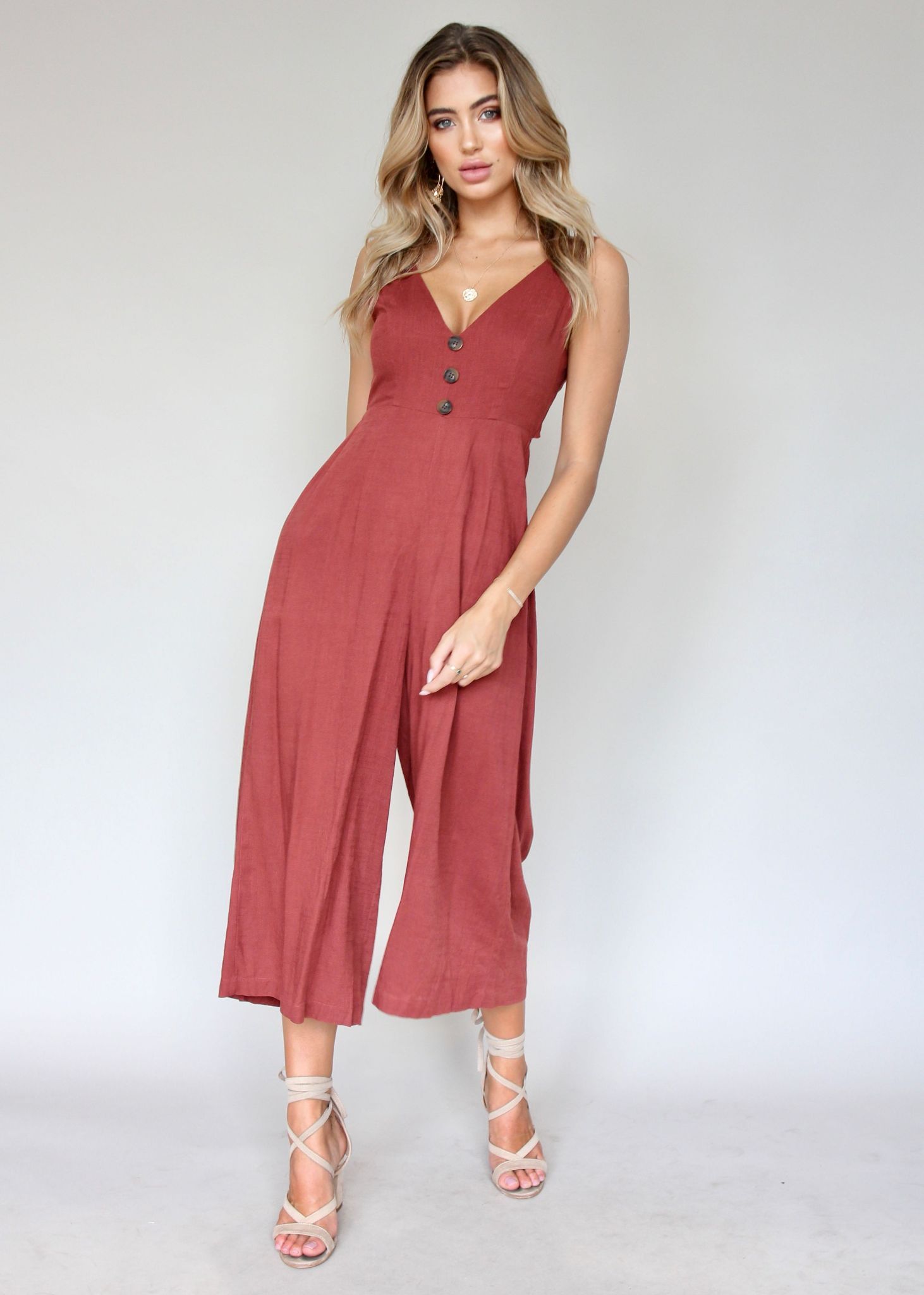 Elerey Pantsuit - Garnet
