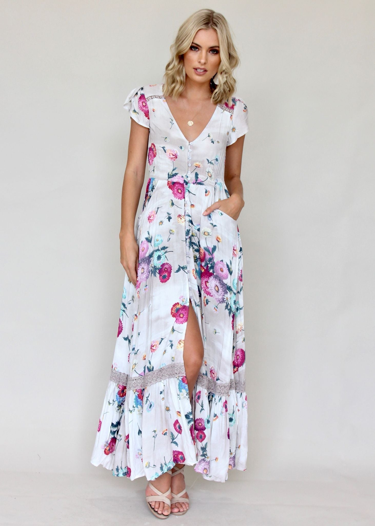 Carmen Maxi Dress - Parisian Escape
