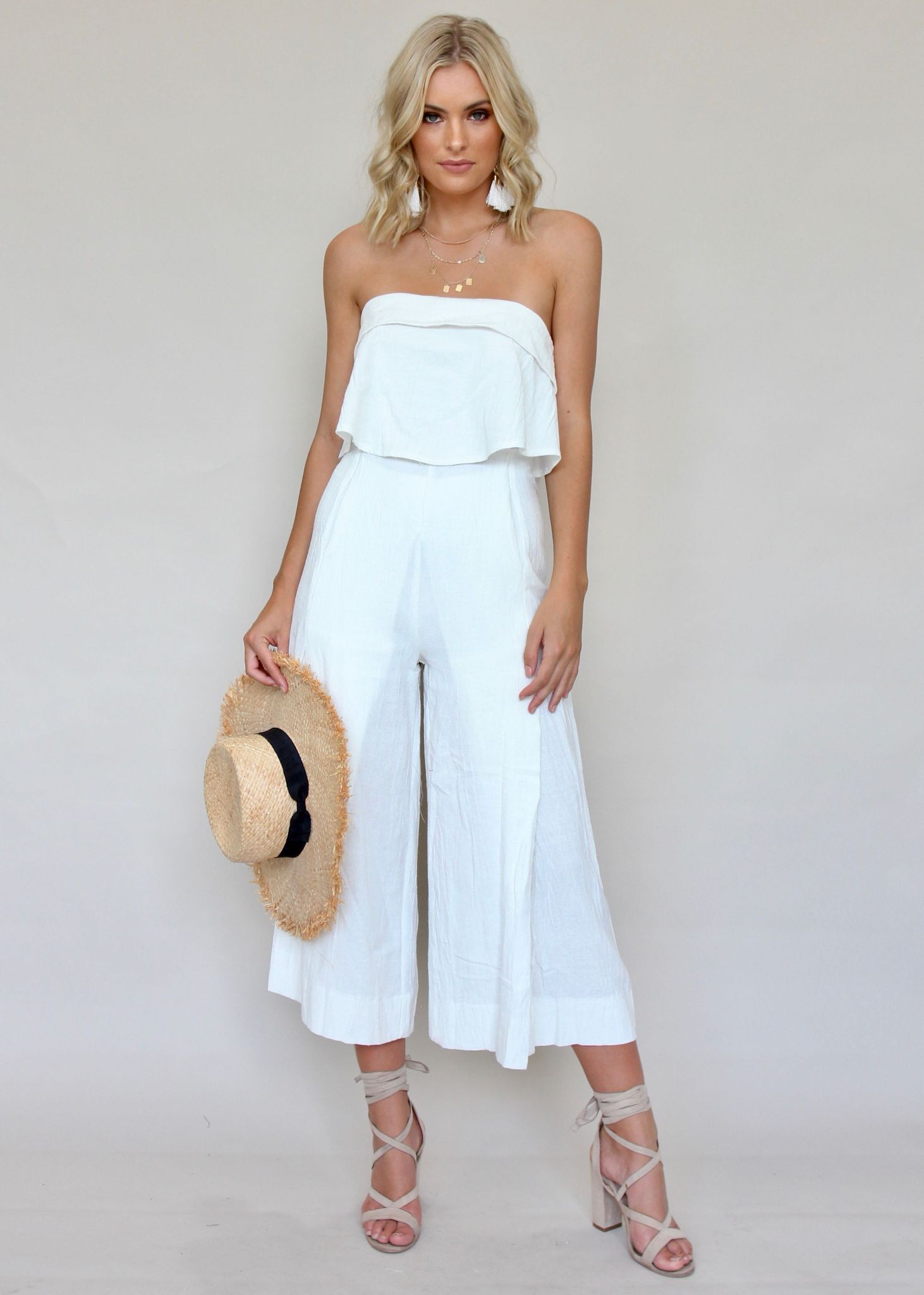 Suncatcher Pantsuit - White