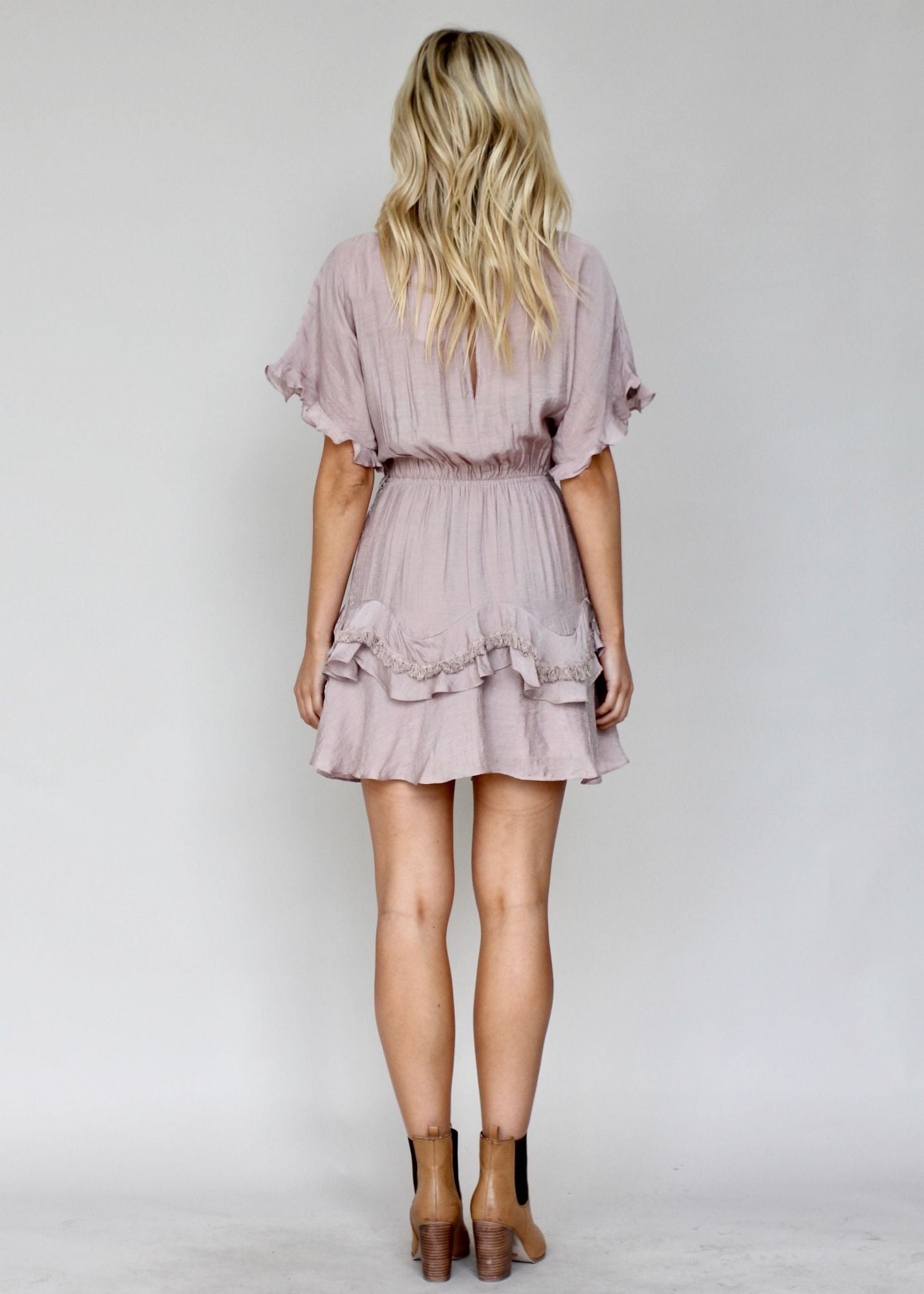 Touch of Glow Dress - Mocha