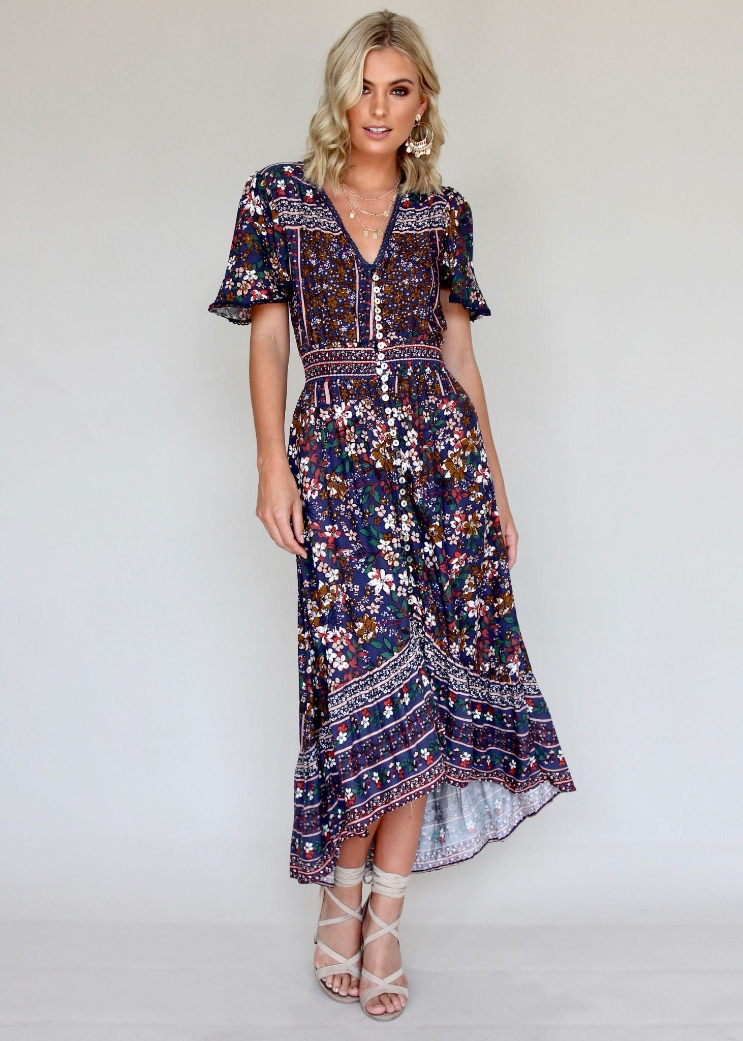 Save Me Maxi Dress - Navy
