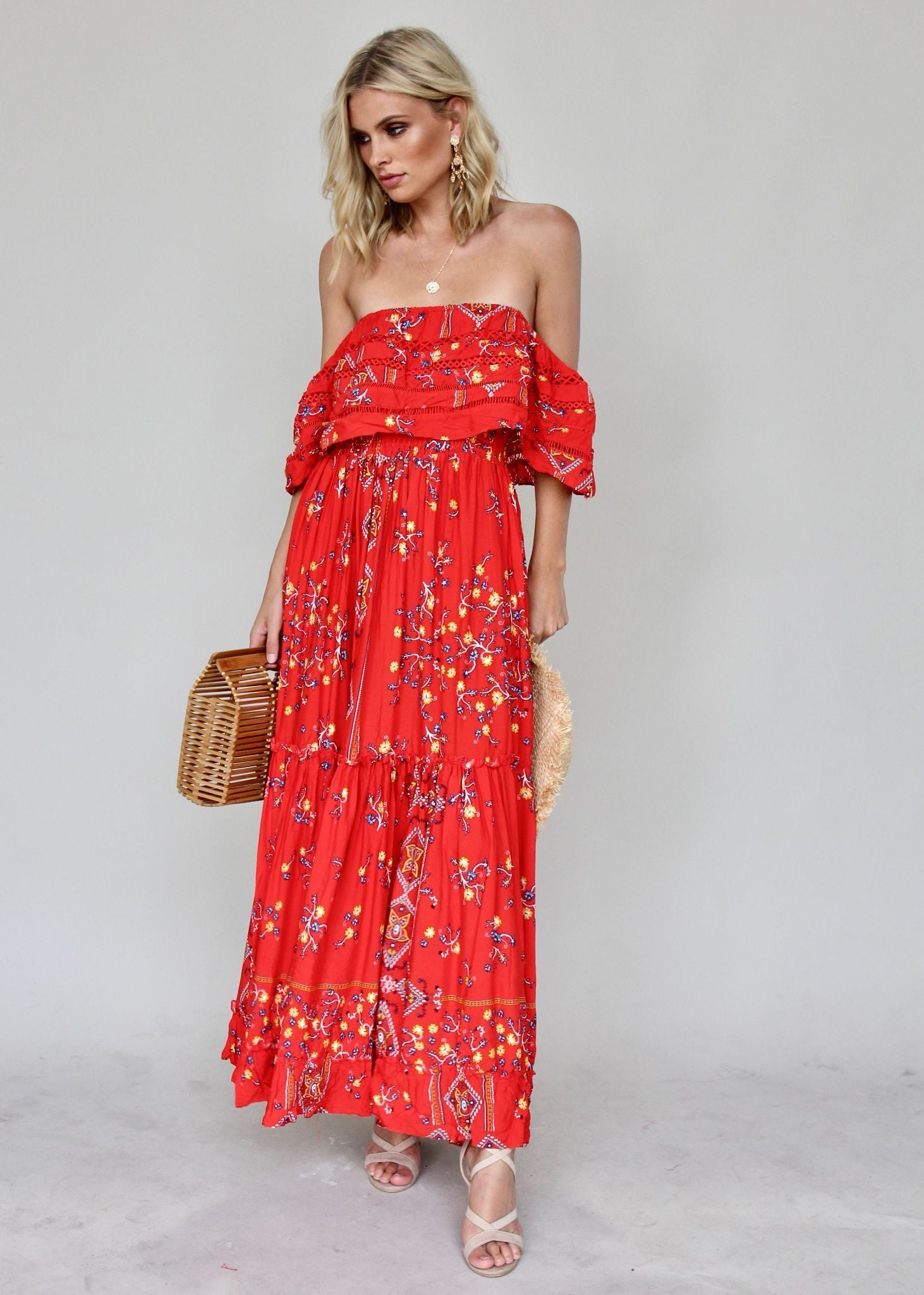 Karlie Off Shoulder Maxi - Sebastian