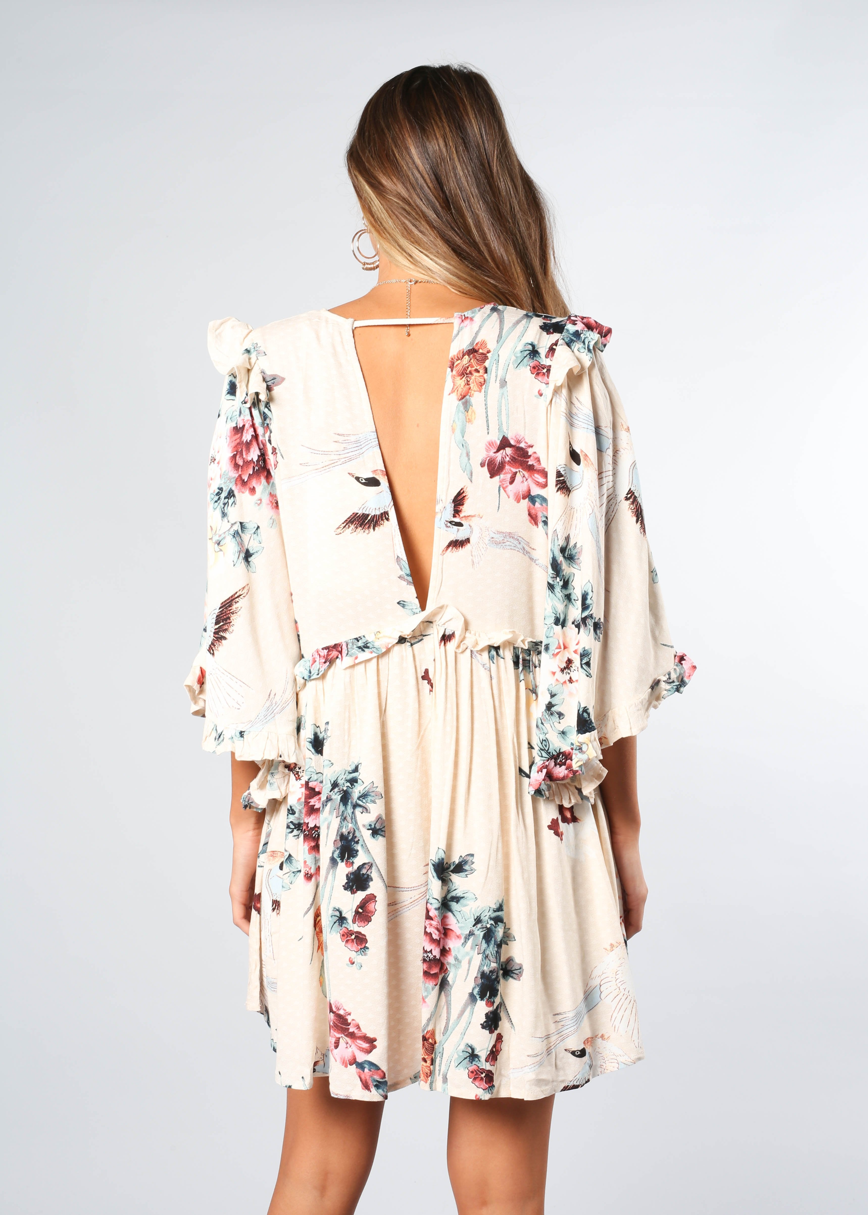 Better Off Swing Dress - Peony