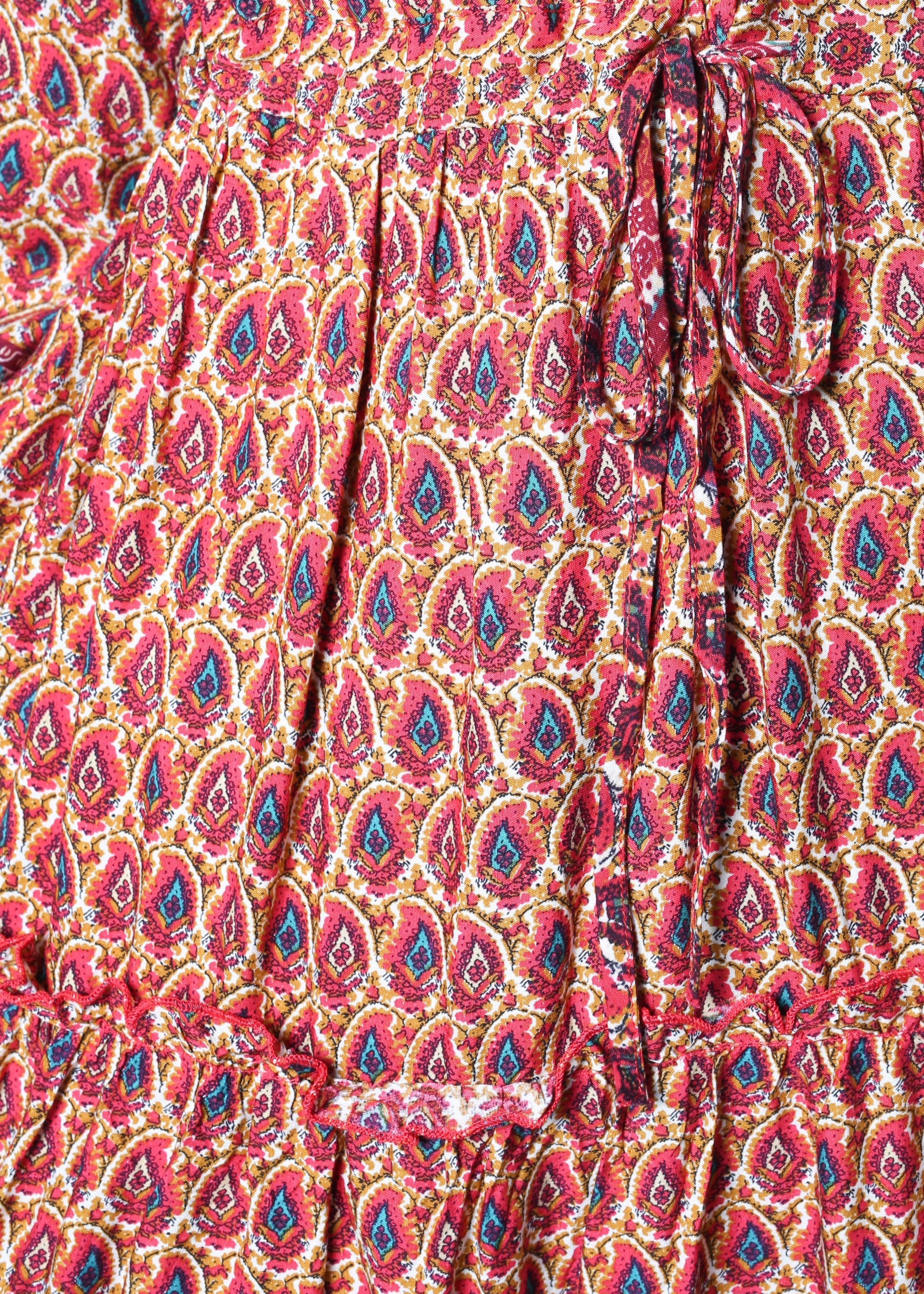 Call It Love Midi Dress - Red Multi