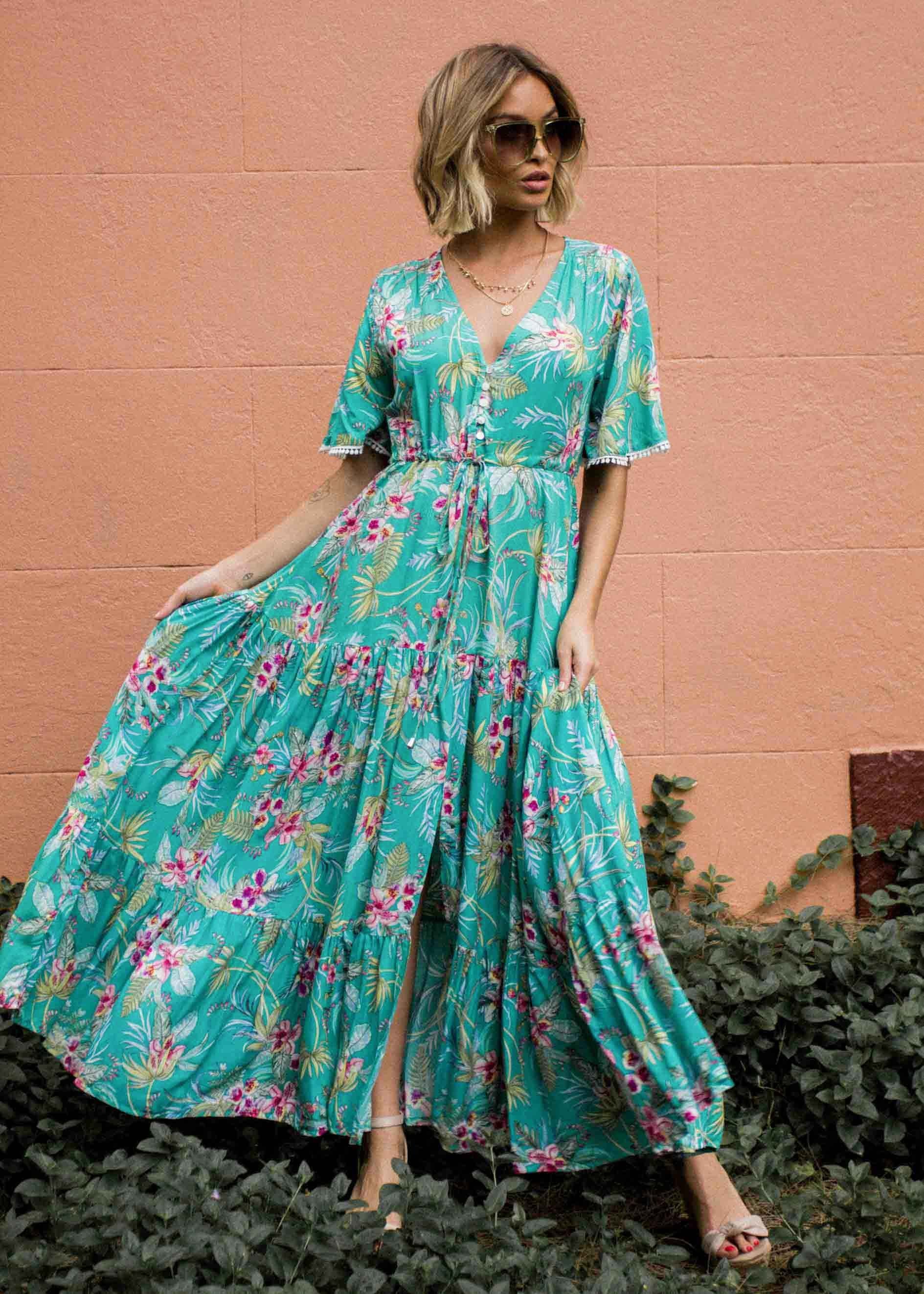 Kelsey Maxi Dress - Amazonia