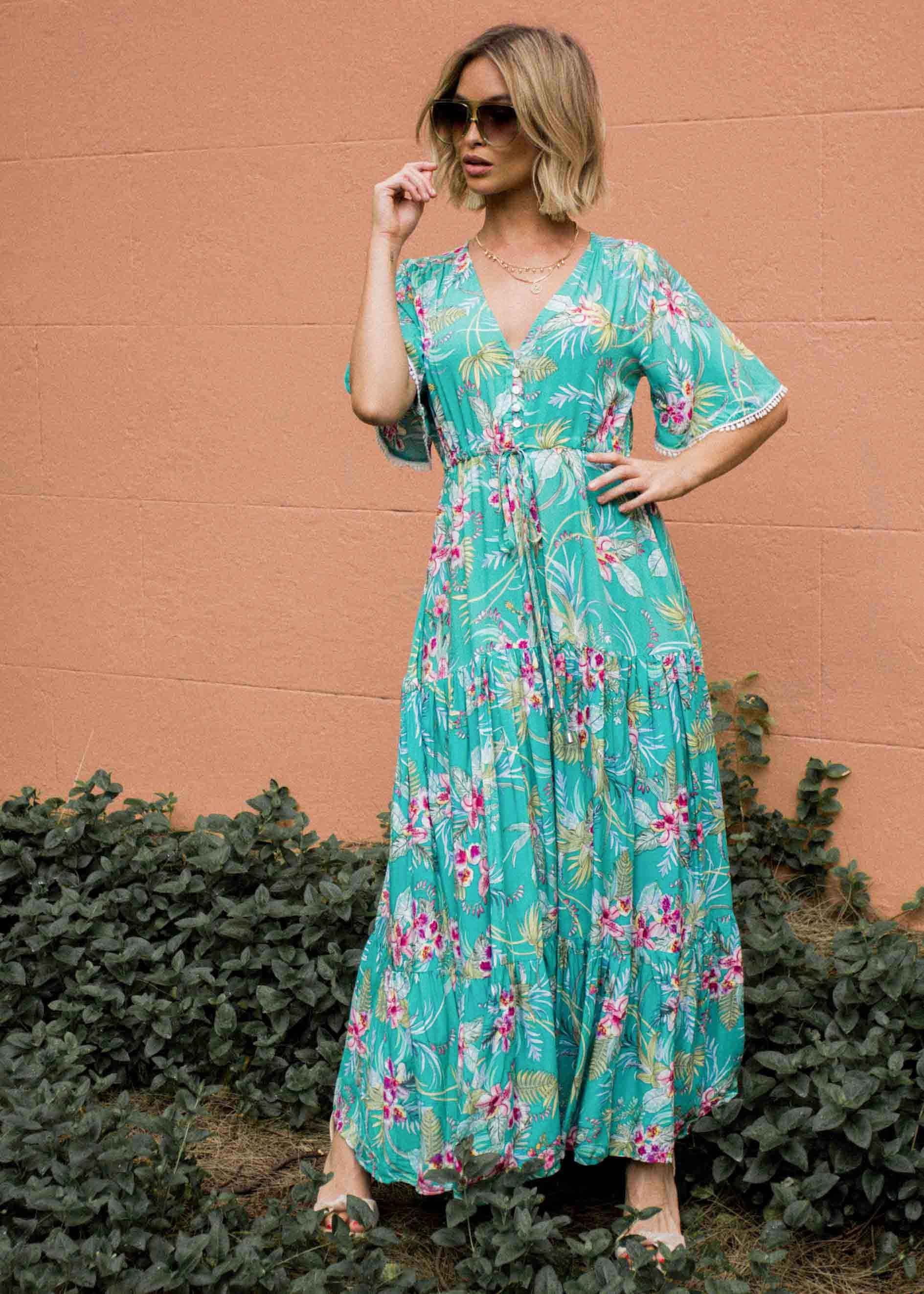 Kelsey Maxi Dress - Amazonia
