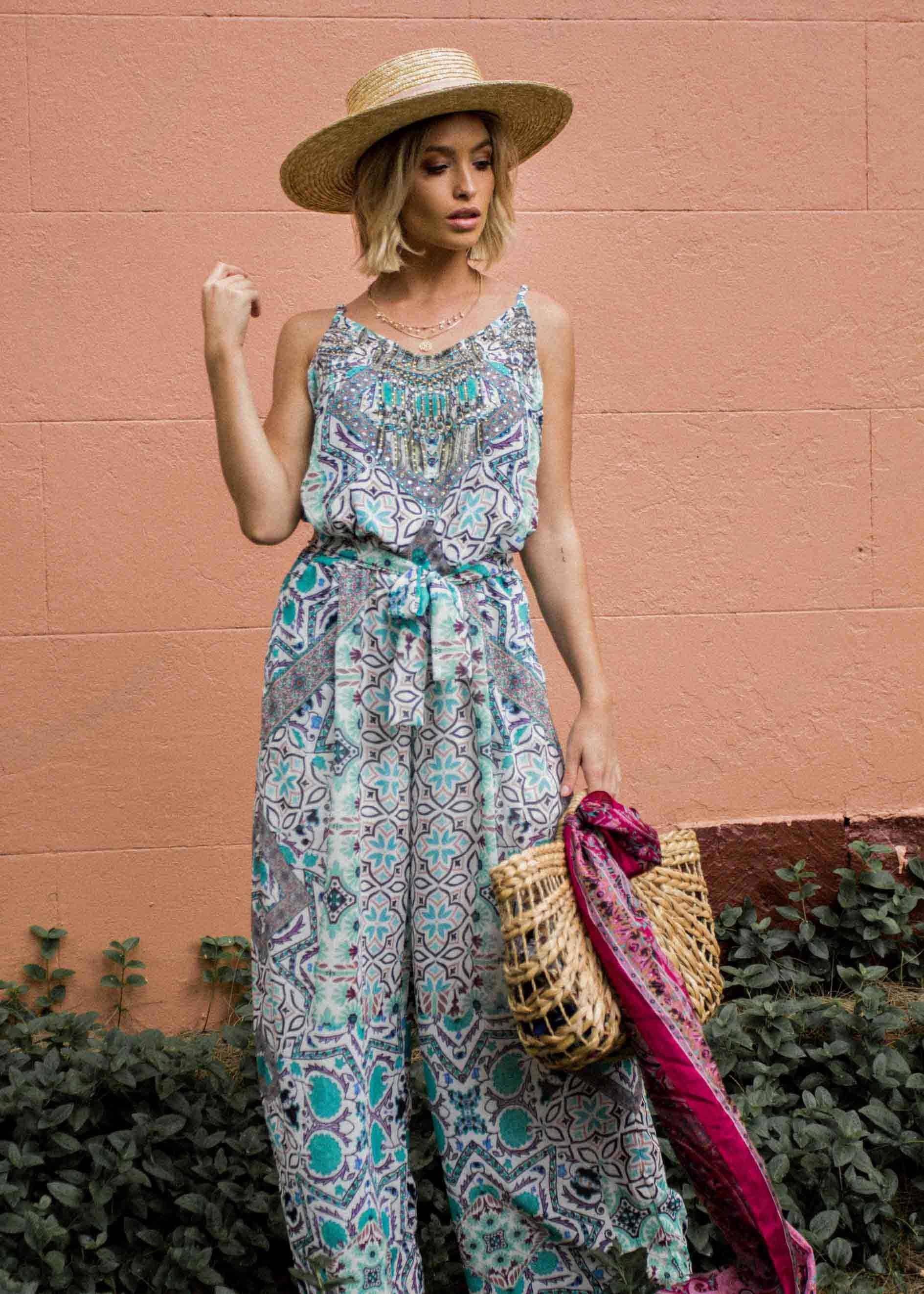 Double Up Pantsuit - Havana