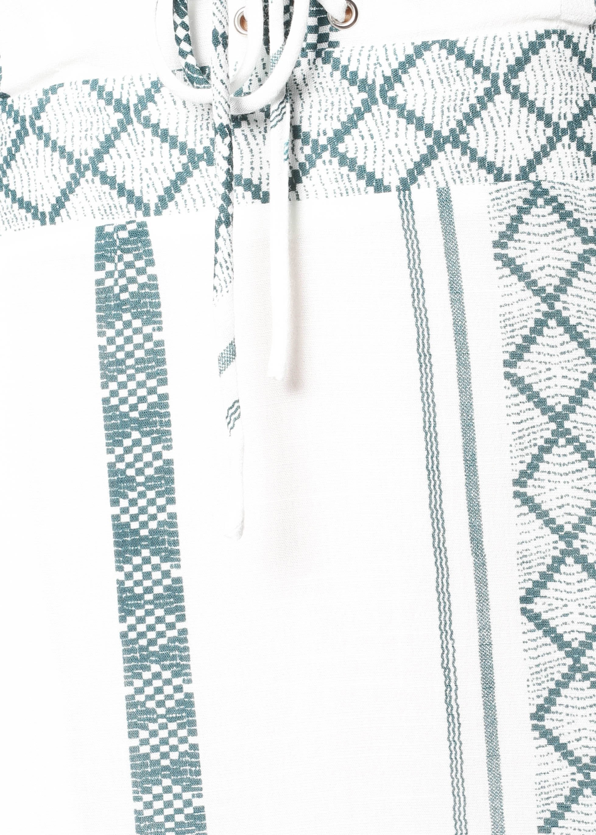 Elsbury Maxi Dress - White/Green