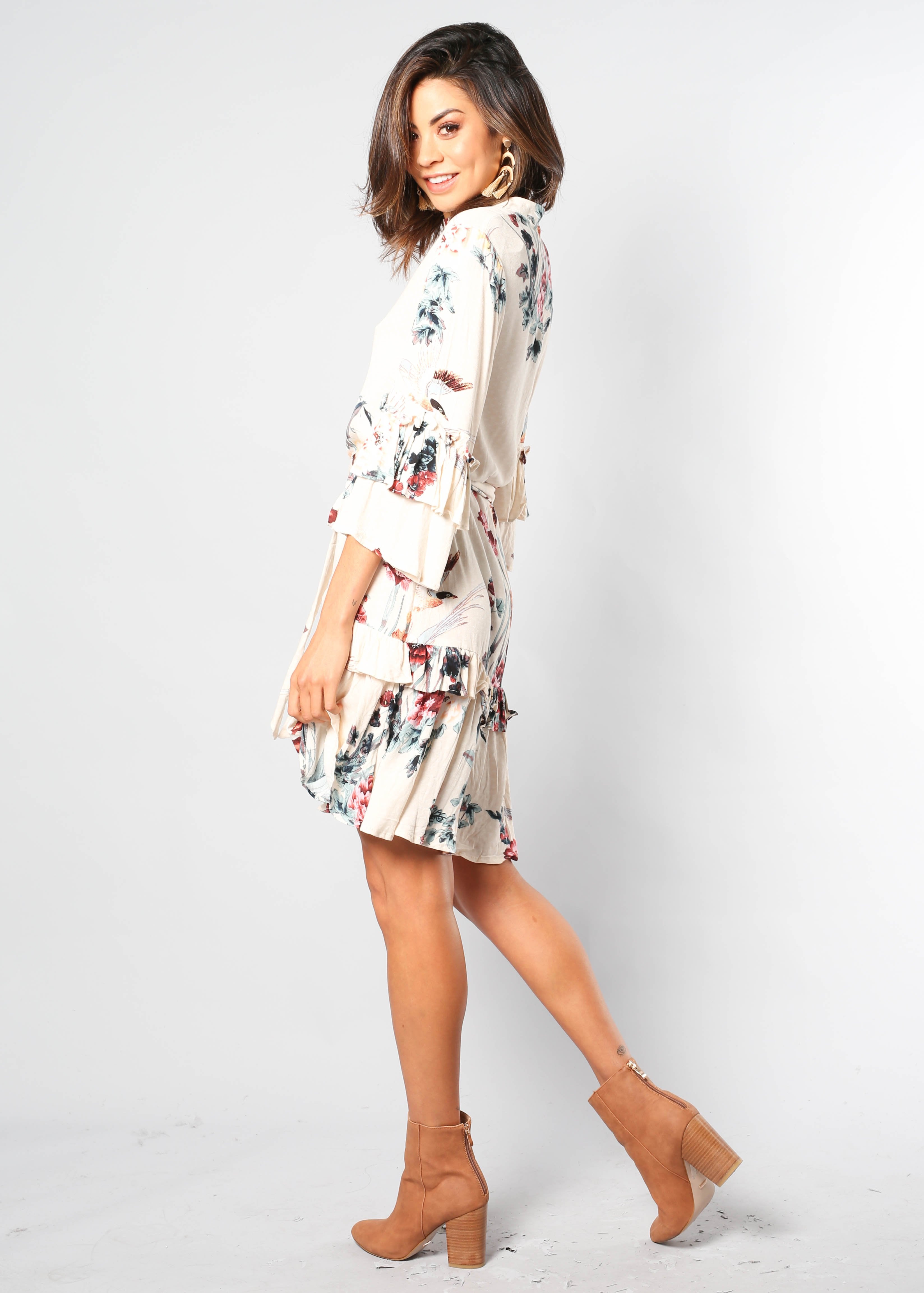 Lost Stars Swing Dress - Peony