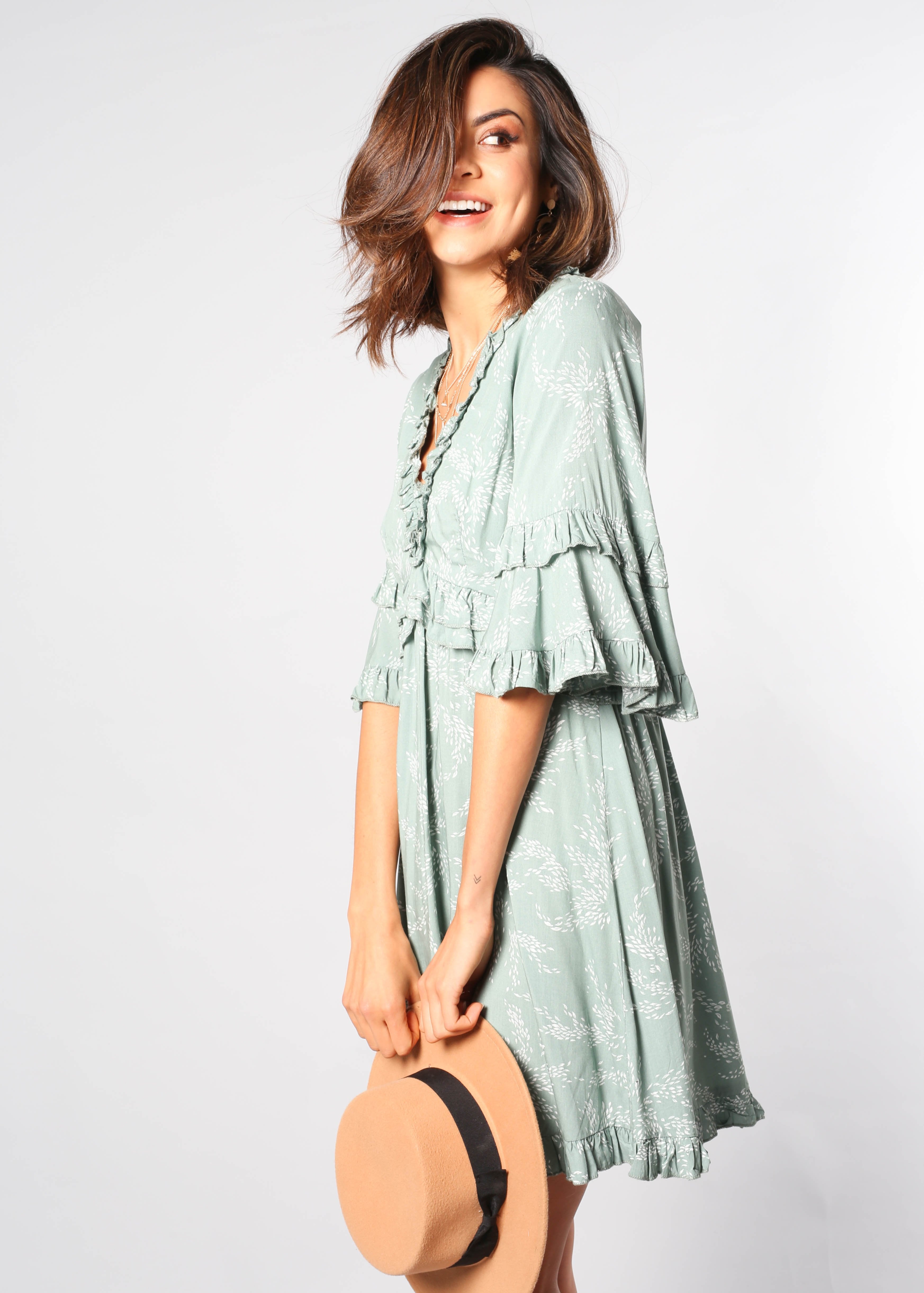Carry On Swing Dress - Sage