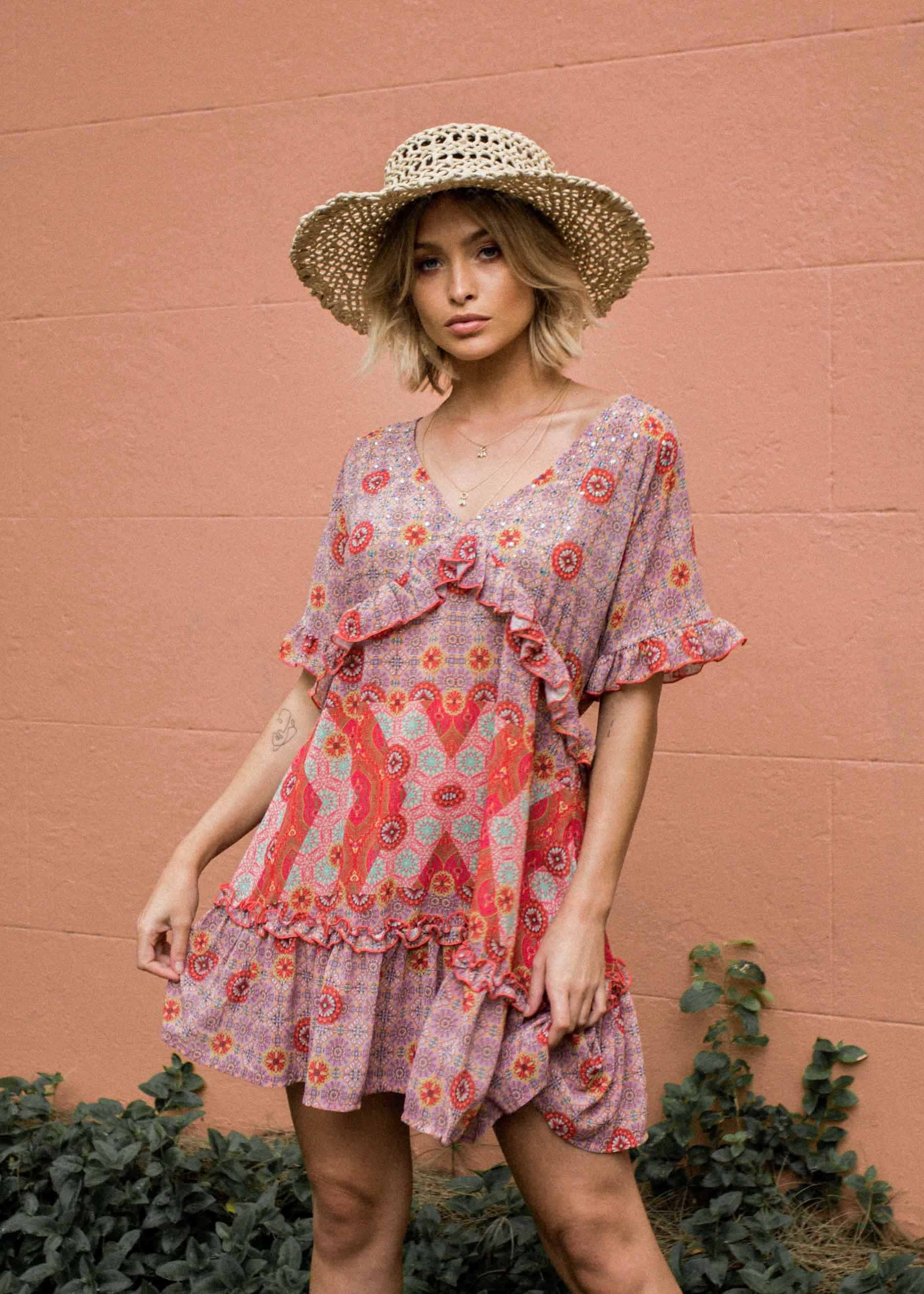 Hold Me Now Dress - Summer Spritz