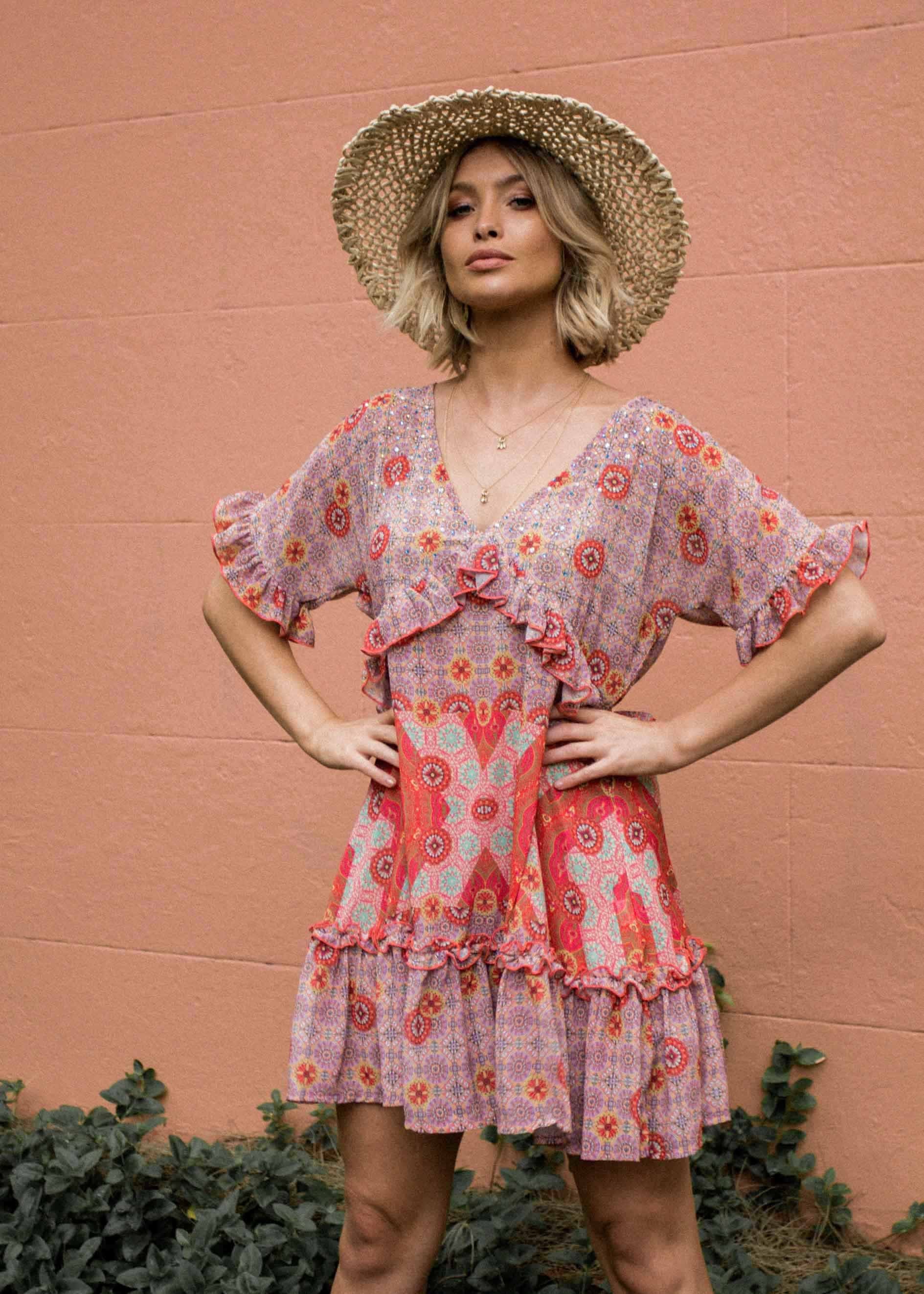 Hold Me Now Dress - Summer Spritz