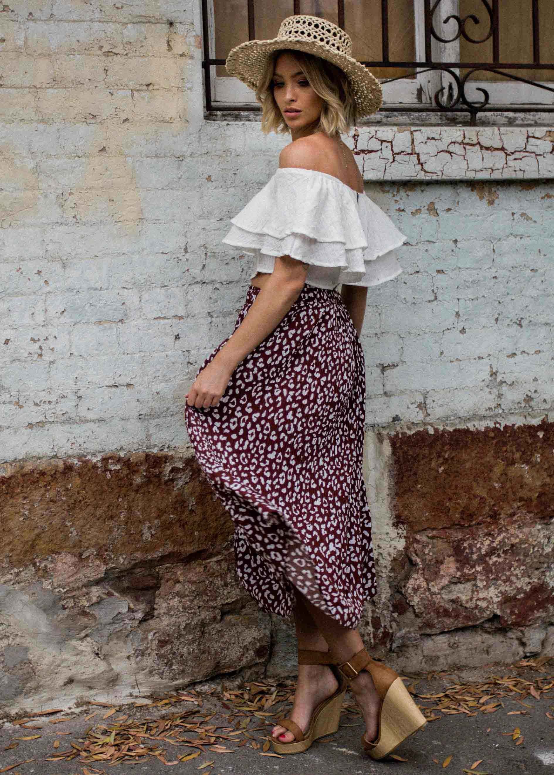 Undertow Strapless Crop - Ivory