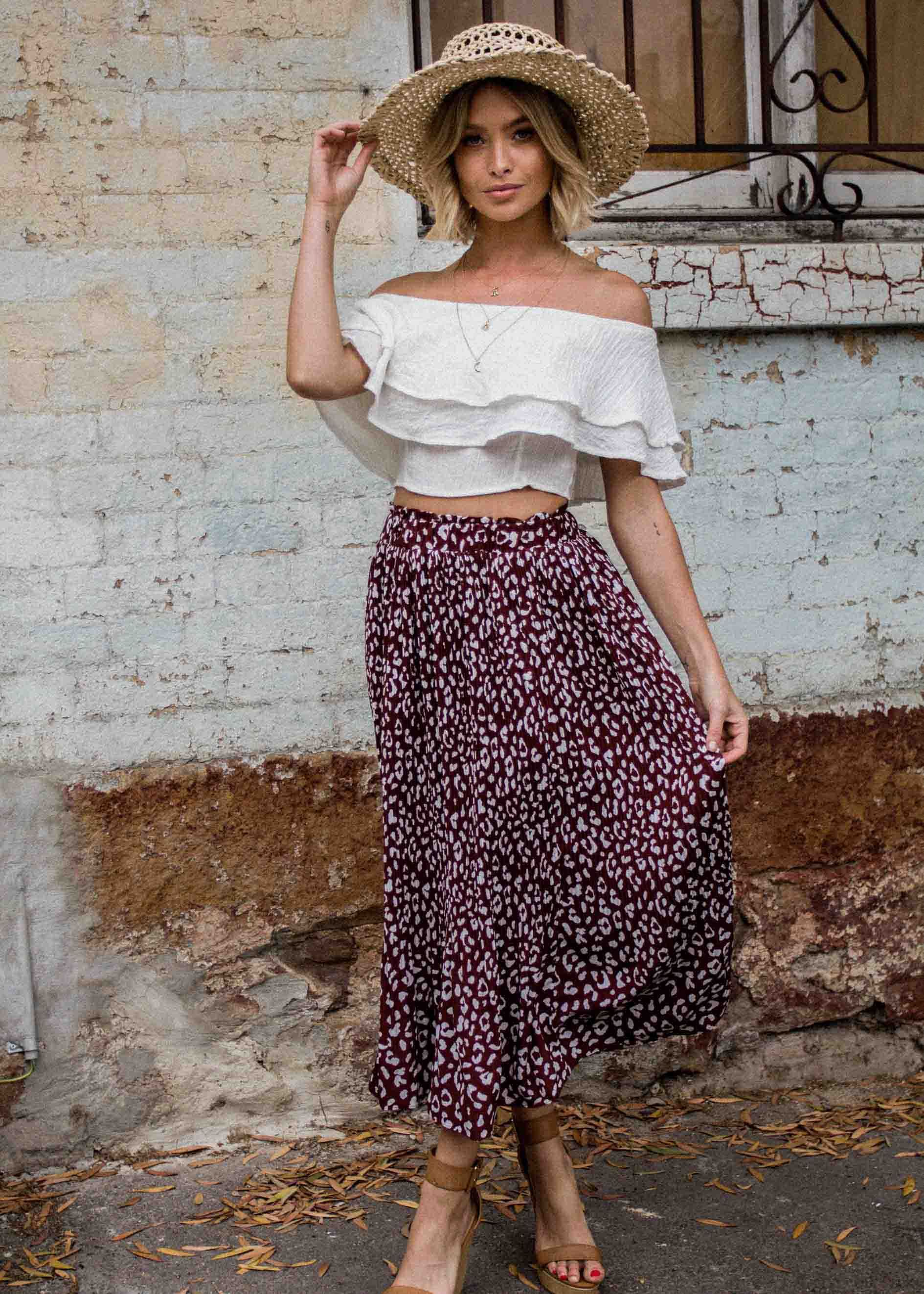 Undertow Strapless Crop - Ivory