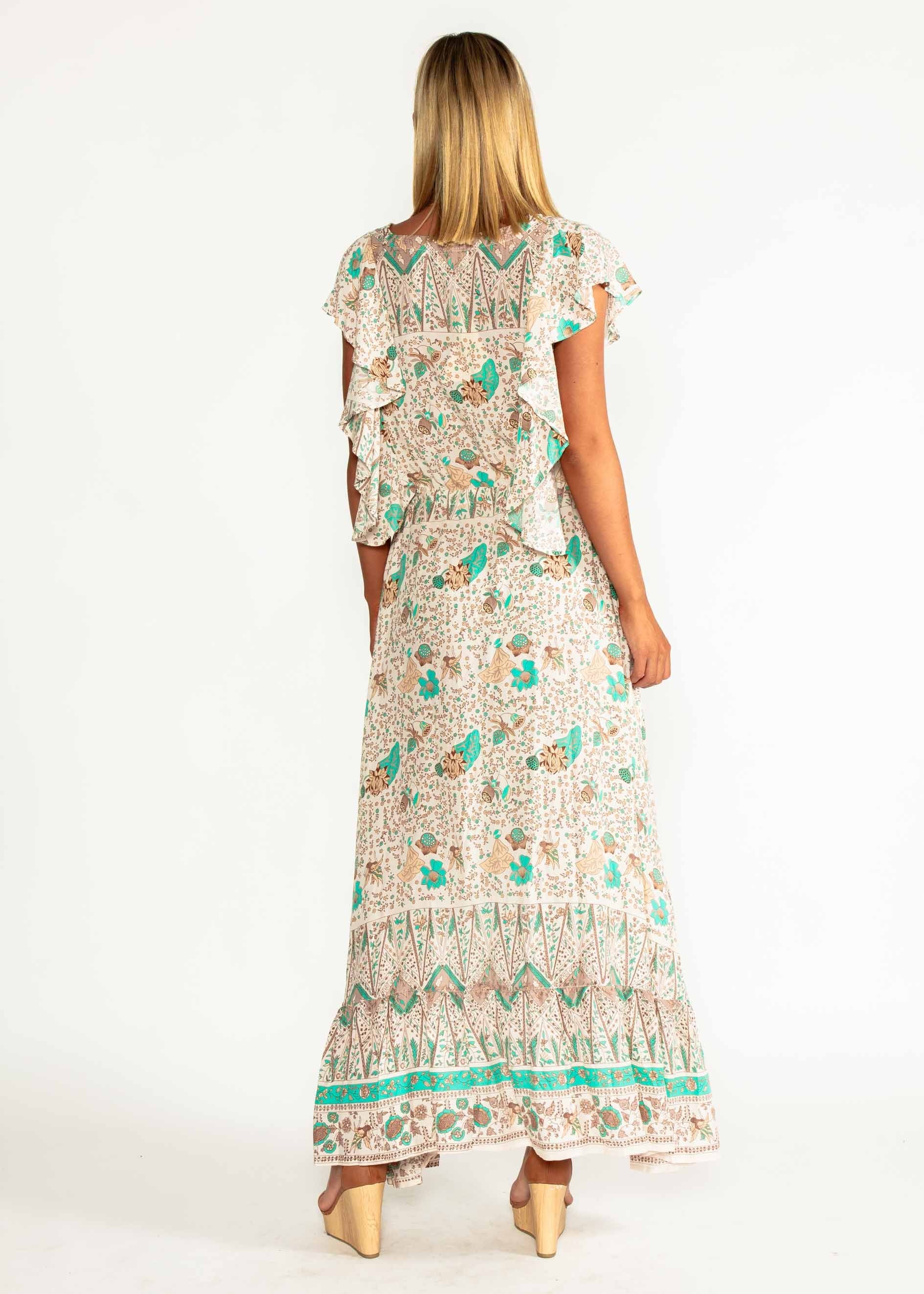Marley Hi-Lo Maxi Dress - Hummingbird Sage
