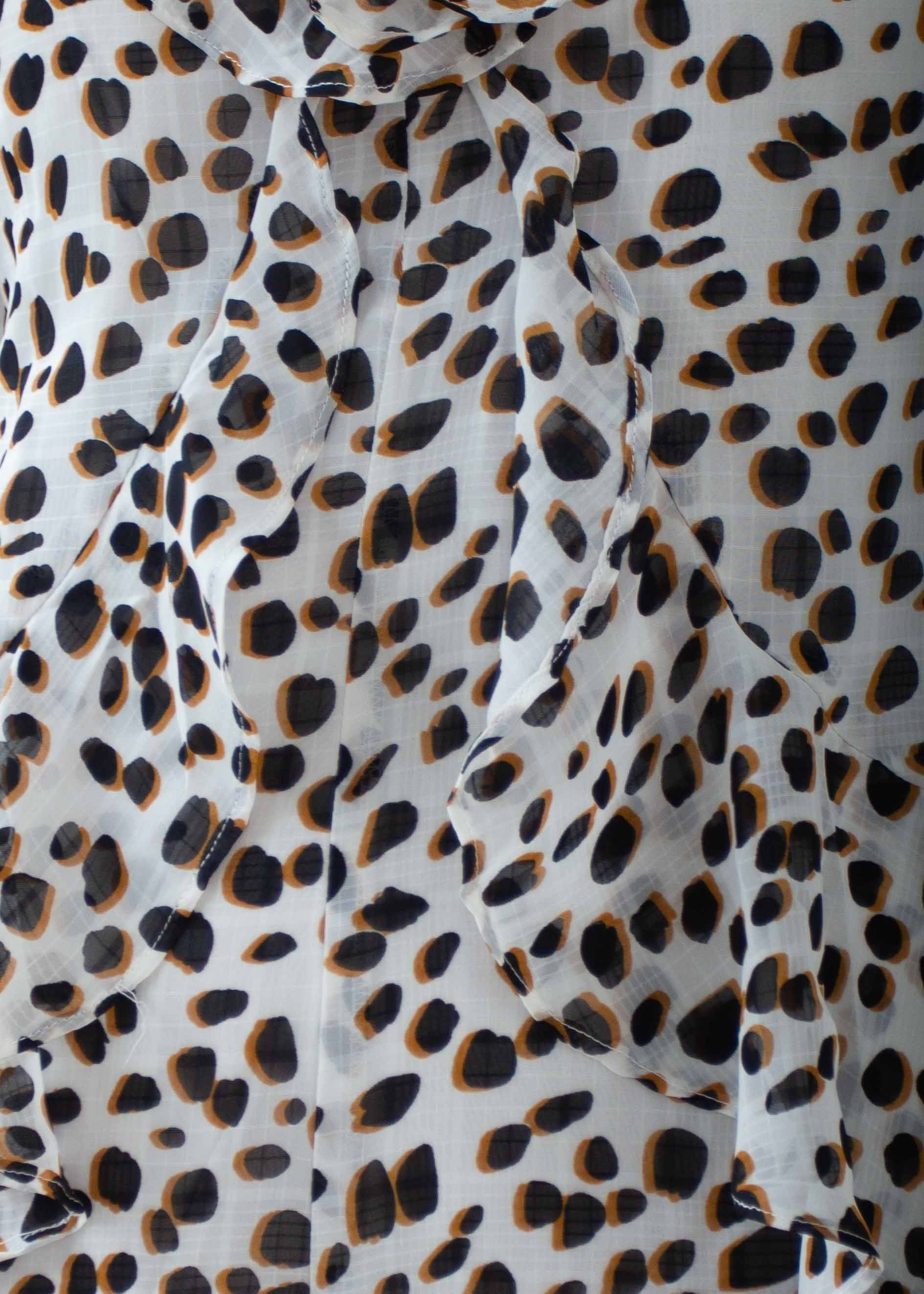 Nyla Frill Playsuit - Snow Leopard