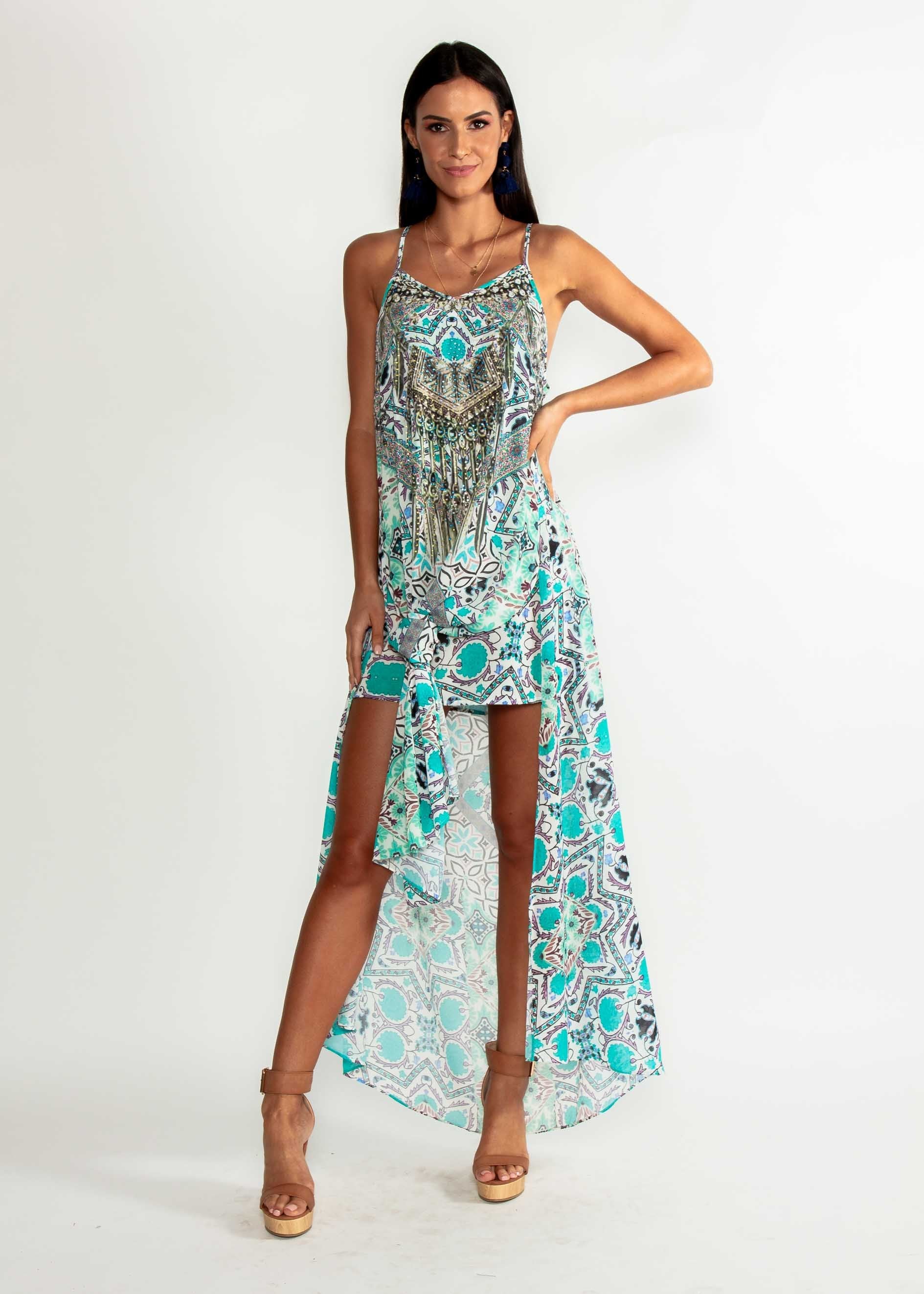 Lost Lotus Chiffon Maxi - Havana