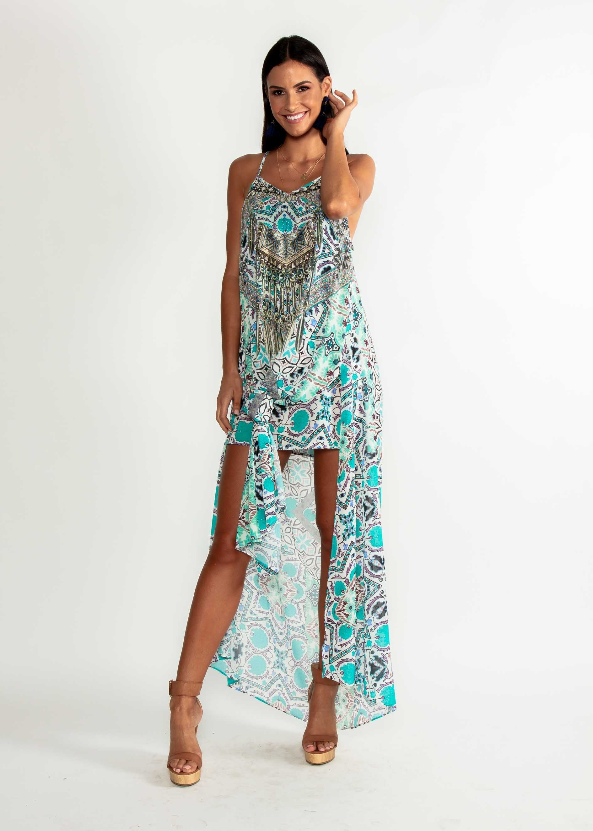 Lost Lotus Chiffon Maxi - Havana