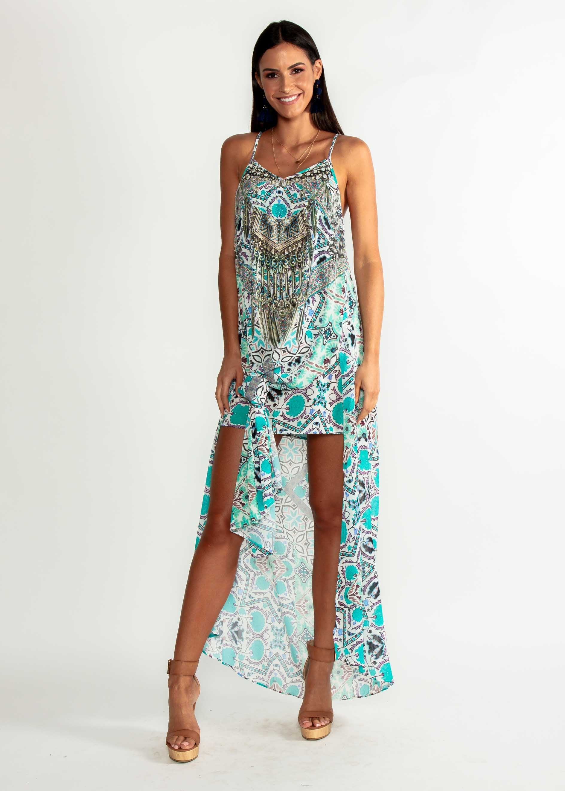 Lost Lotus Chiffon Maxi - Havana