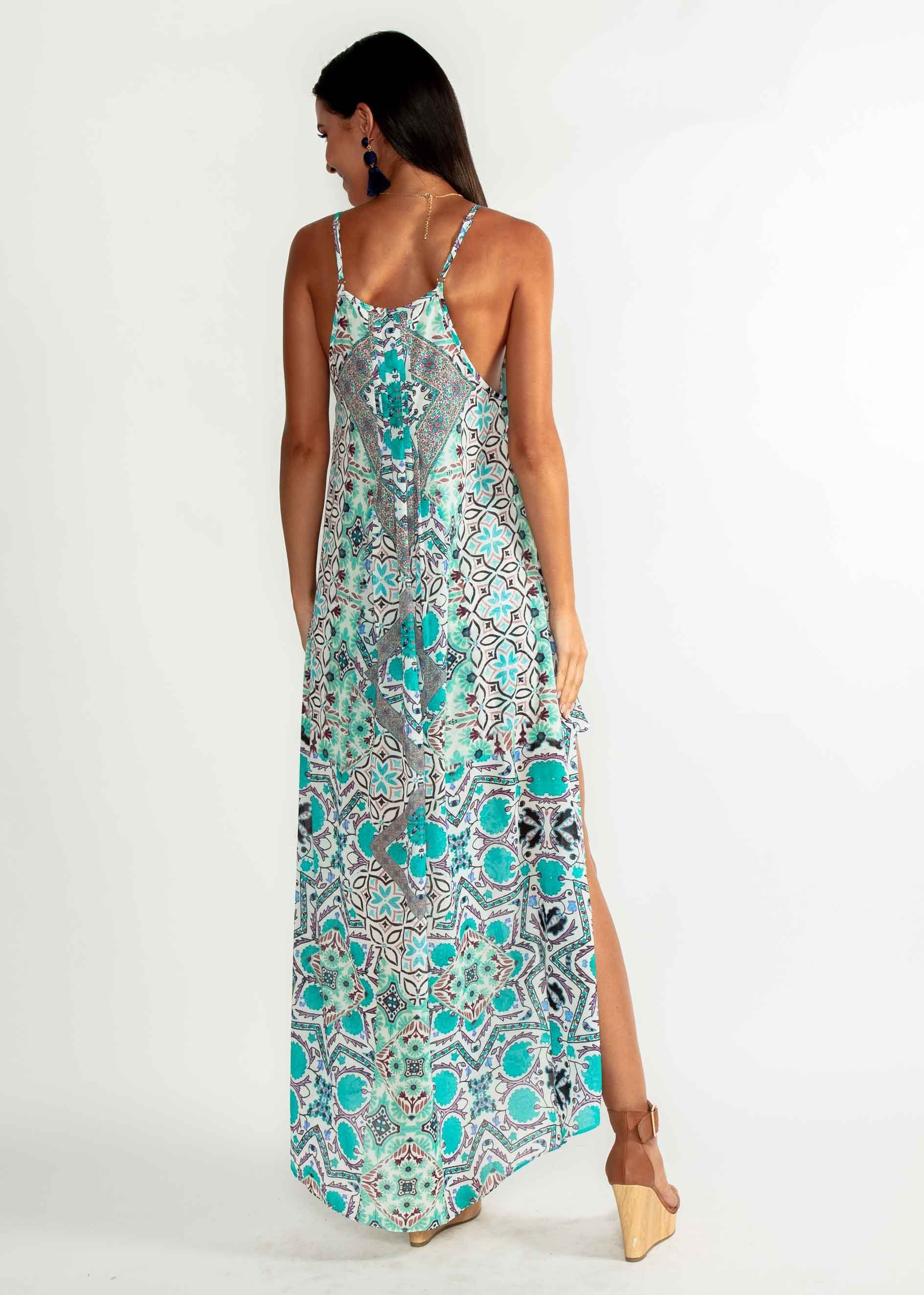 Lost Lotus Chiffon Maxi - Havana