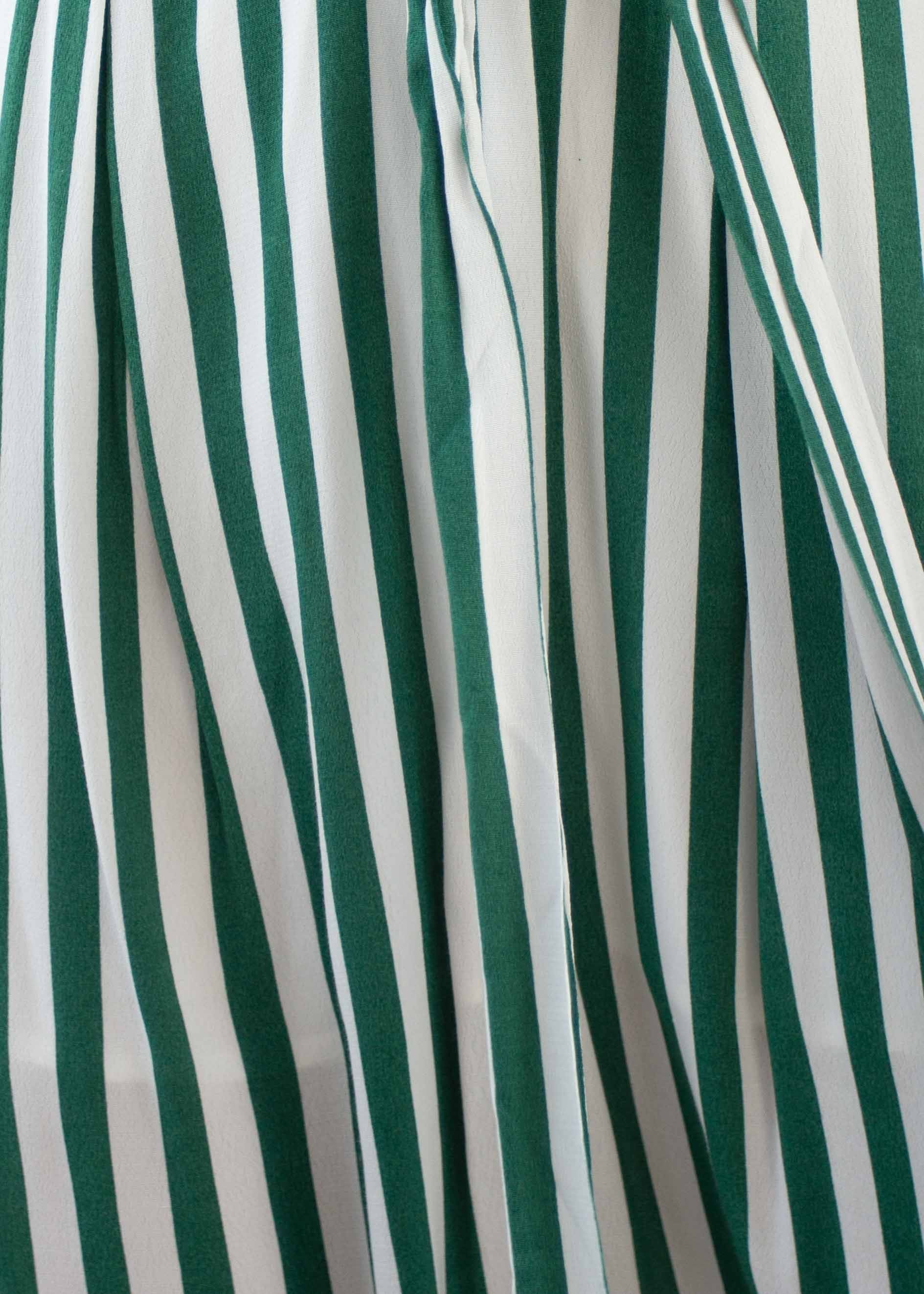 Let Live Midi Dress - Green Stripe