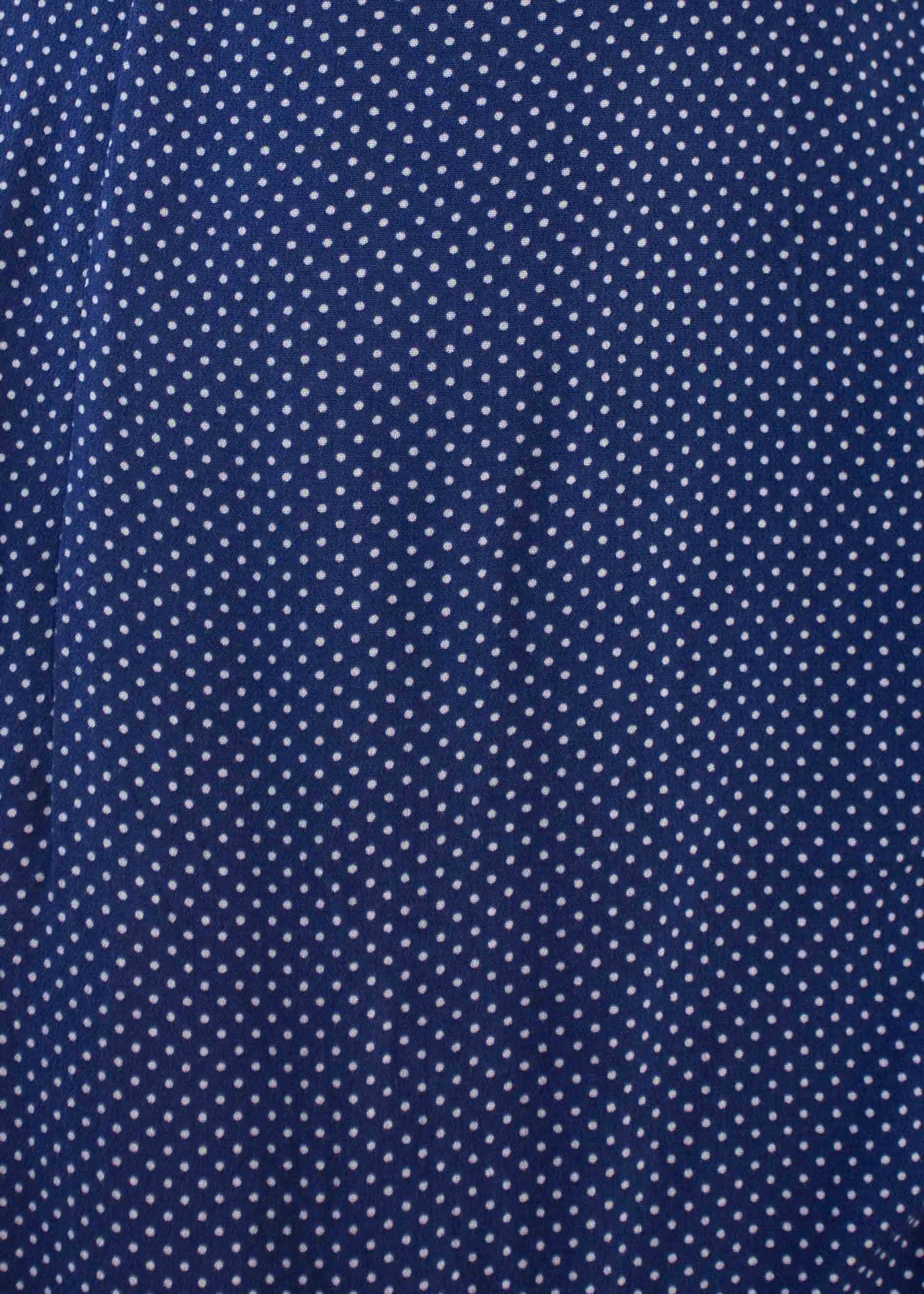 Cortez Maxi Wrap Dress - Navy Polka