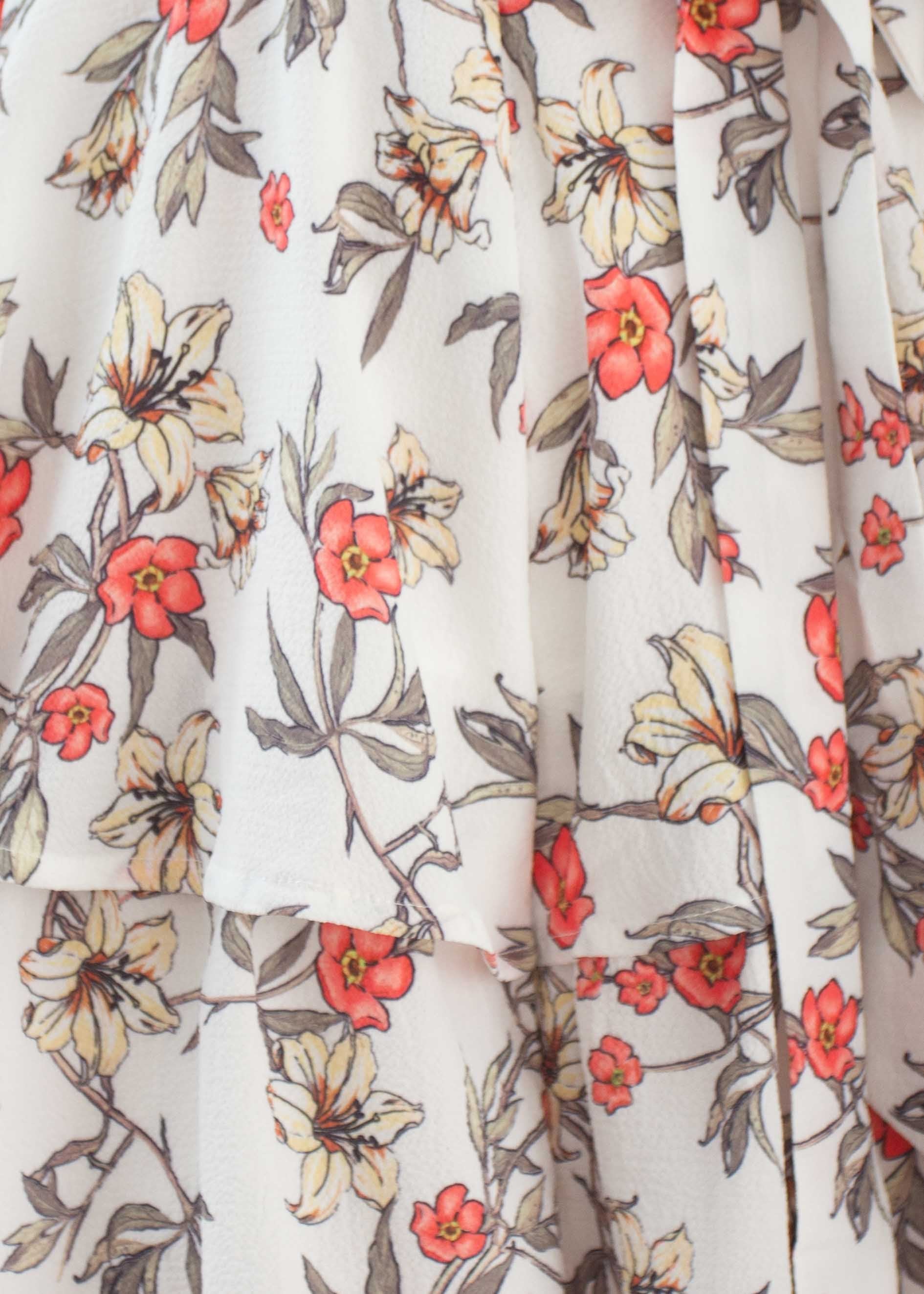 Lunar Spell Playsuit - White Floral