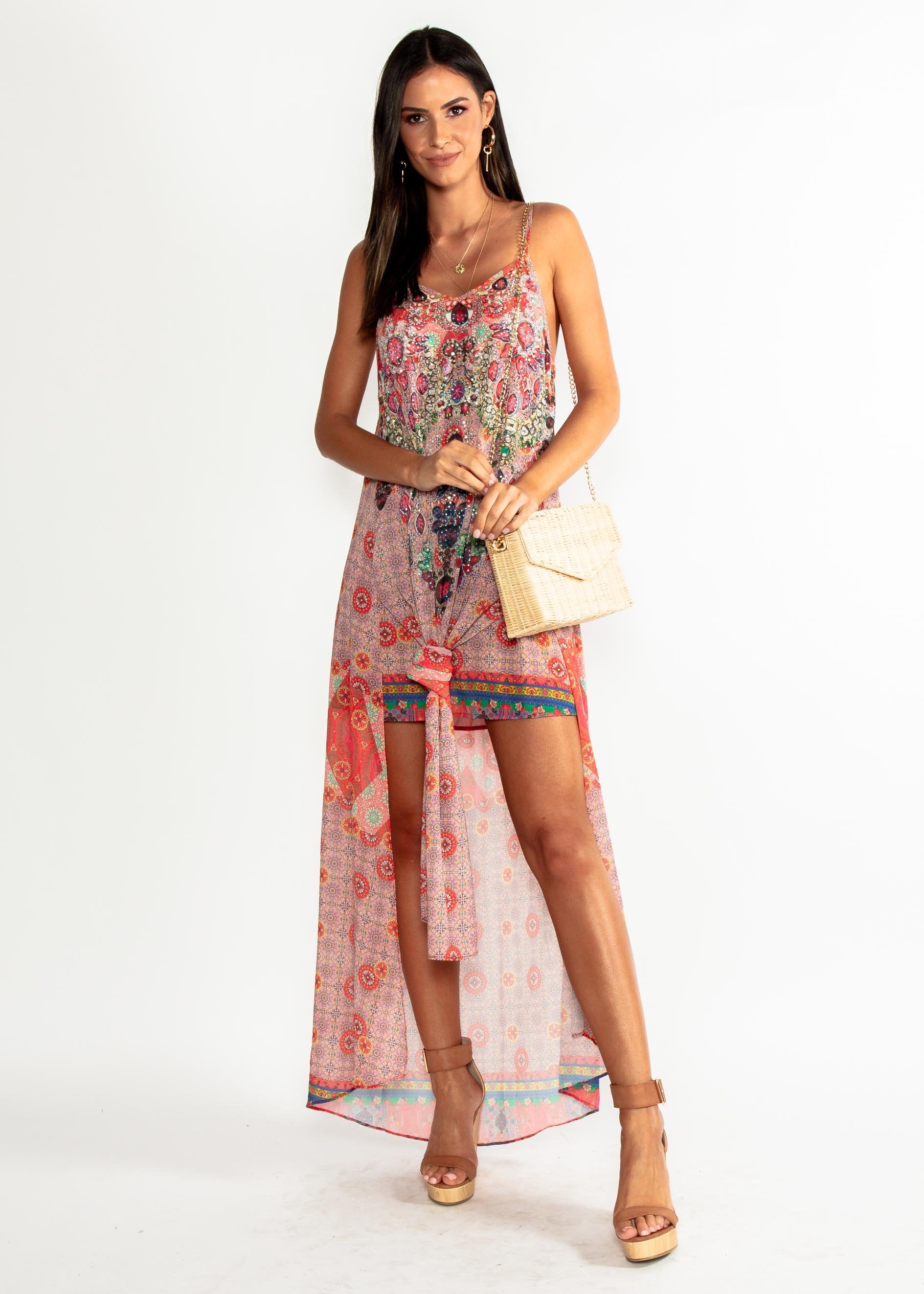 Lost Lotus Chiffon Maxi - Summer Spritz