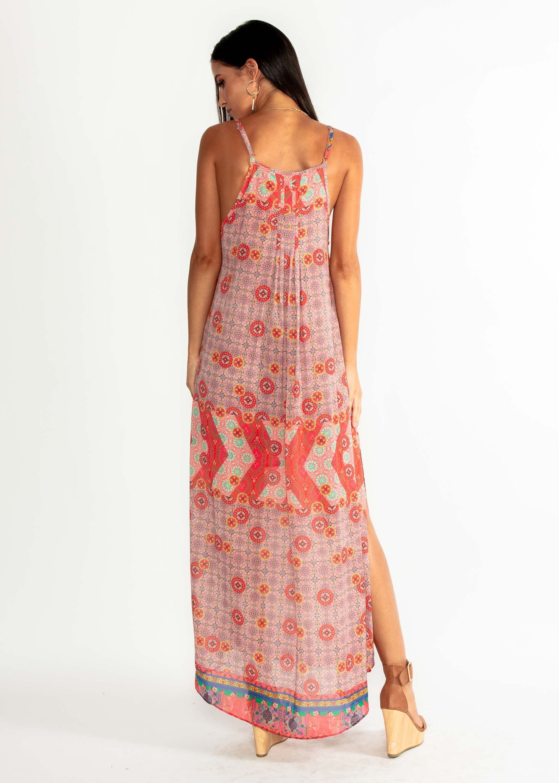 Lost Lotus Chiffon Maxi - Summer Spritz