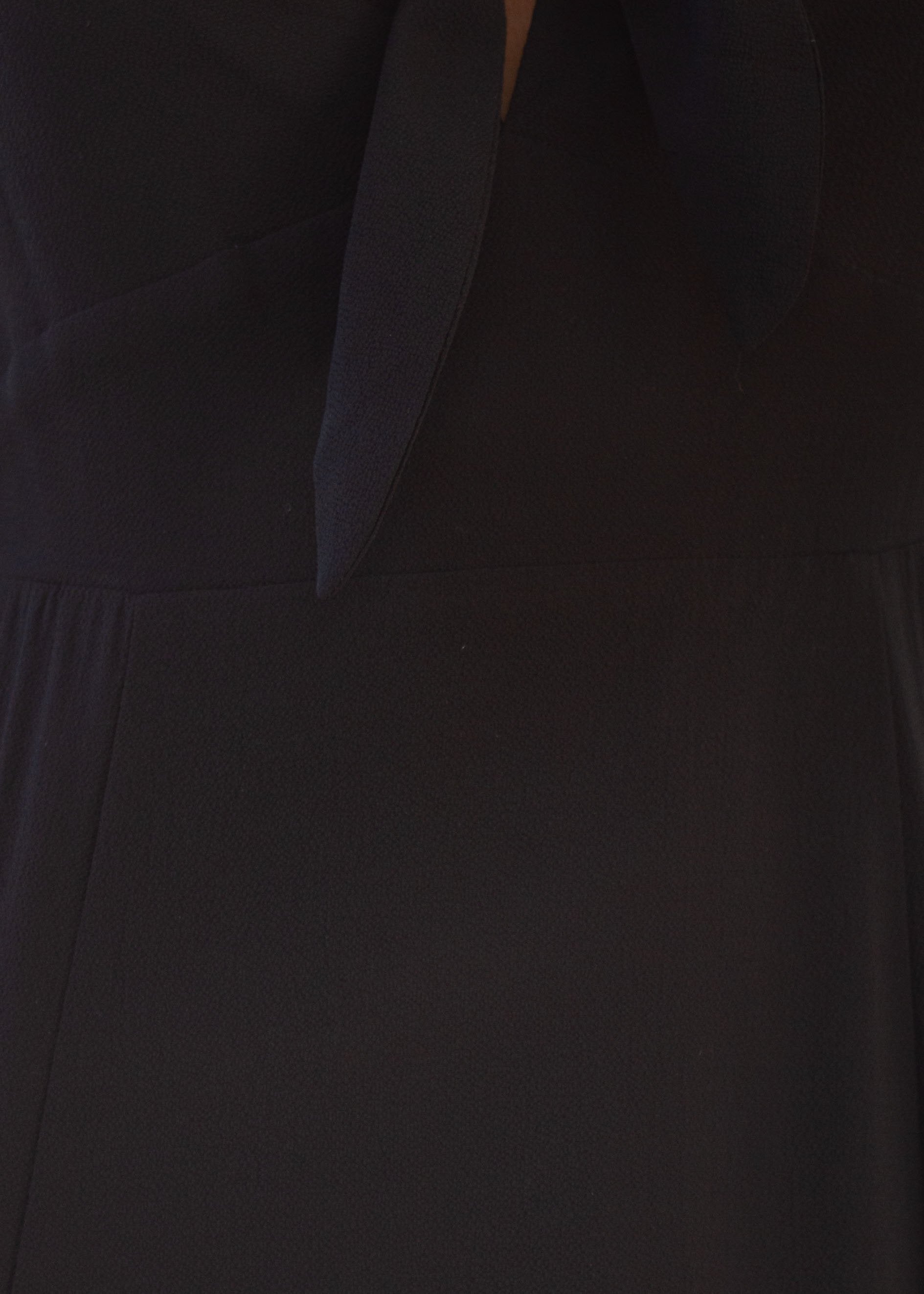 Odette Tie Midi dress - Black