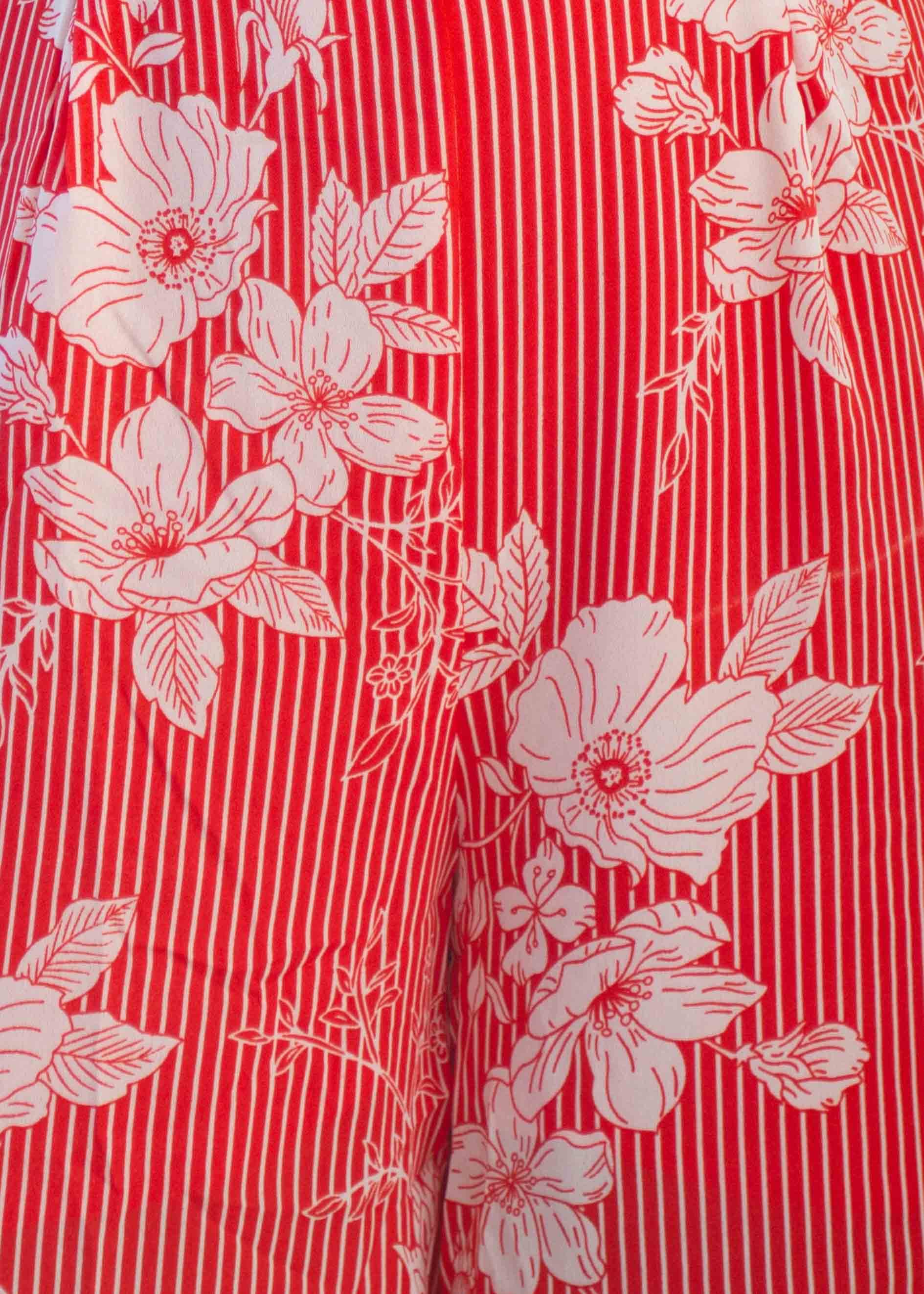 Kiana Pantsuit - Red Floral