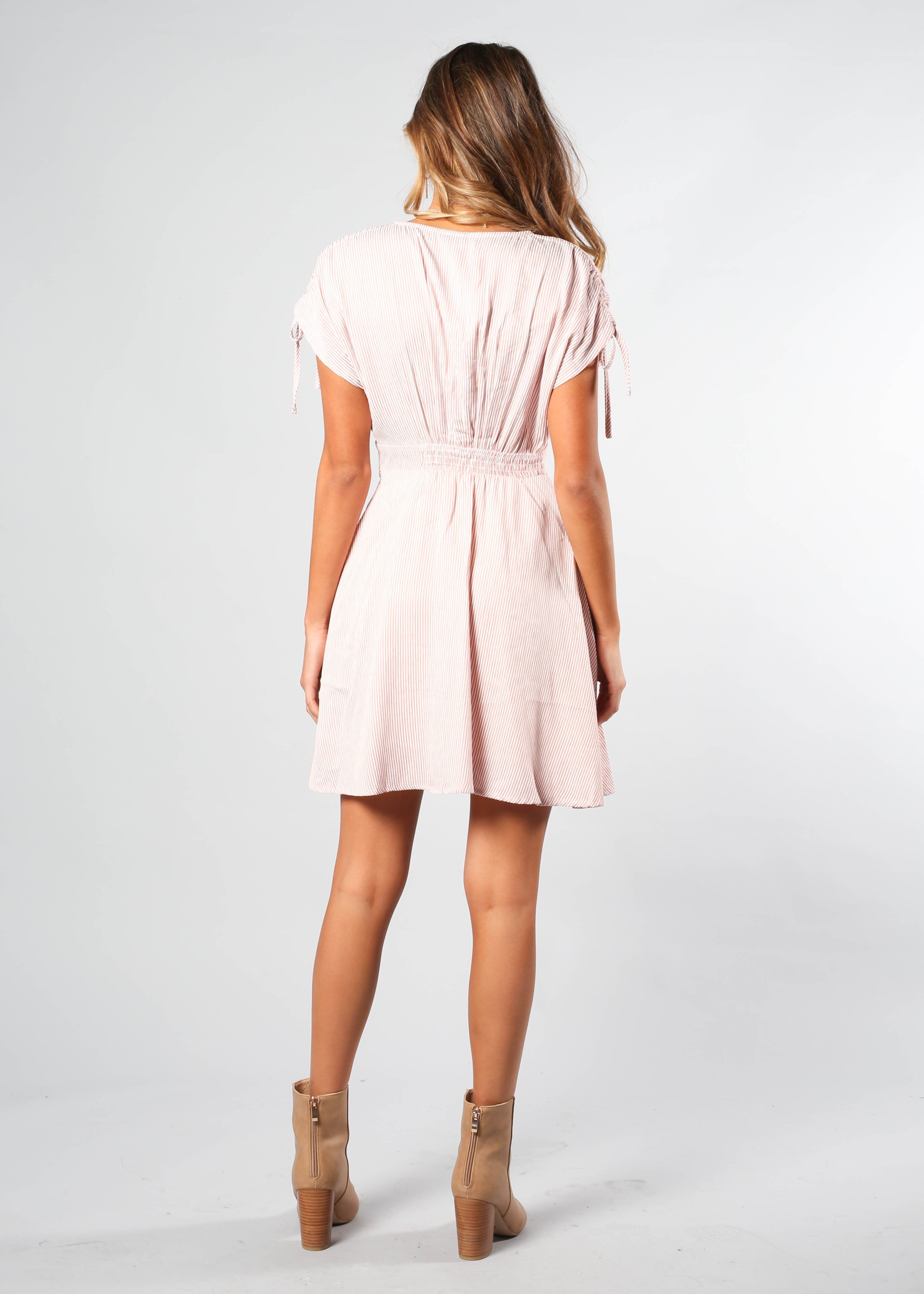 My Favourite Part Dress - Blush Stripe