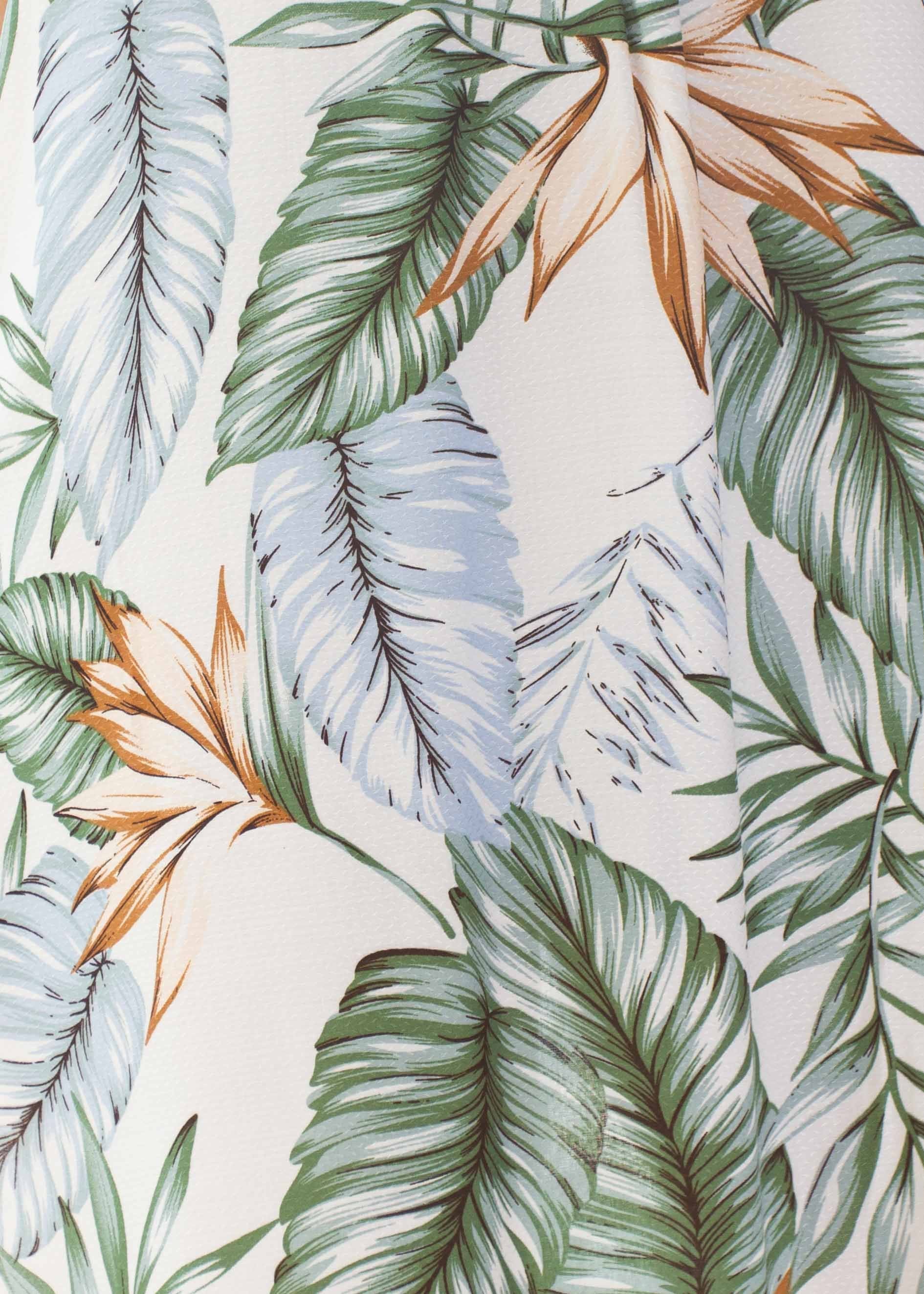 Moving Along Midi Dress - White Palm