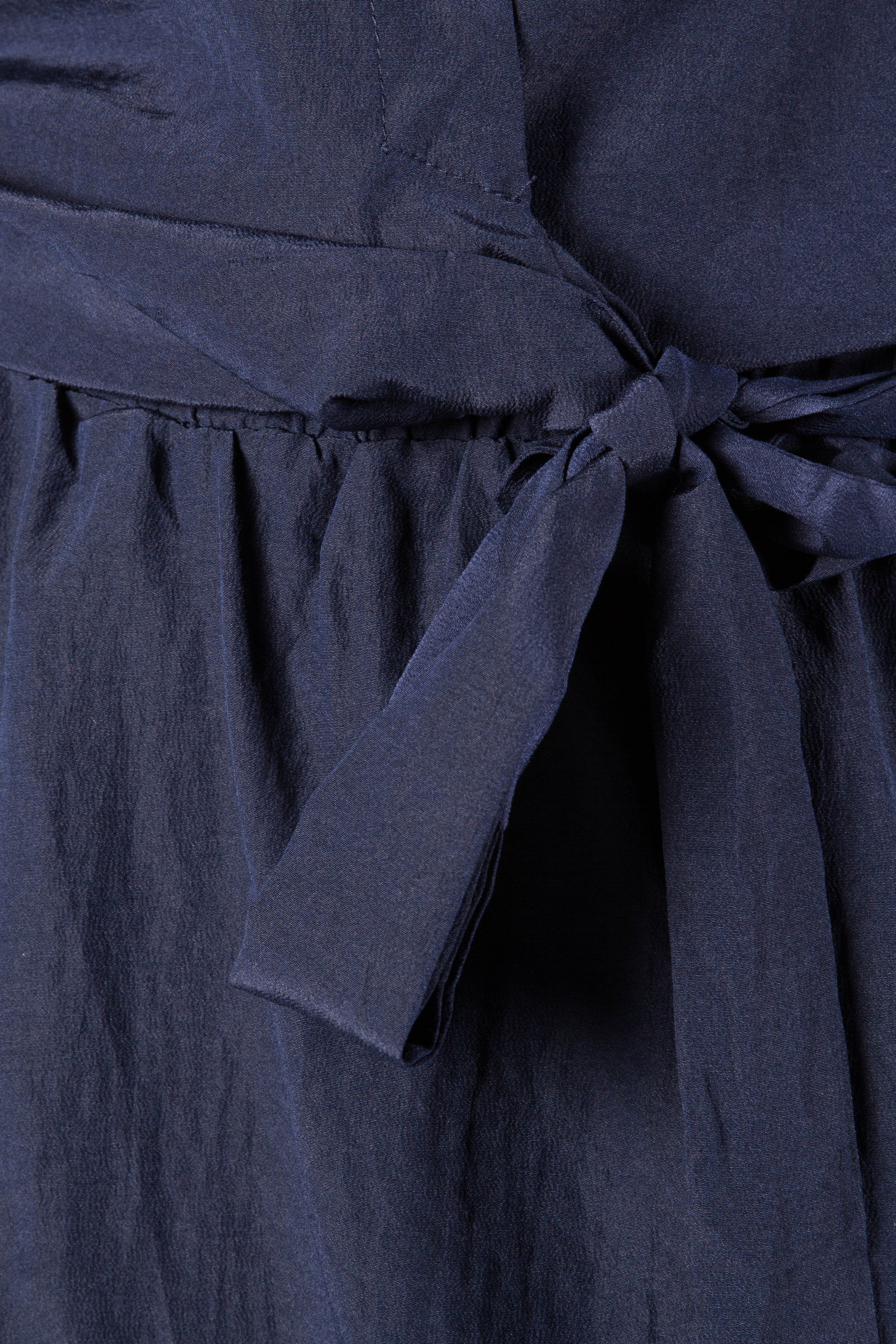 Delicate Hearts Midi Shirt Dress - Navy