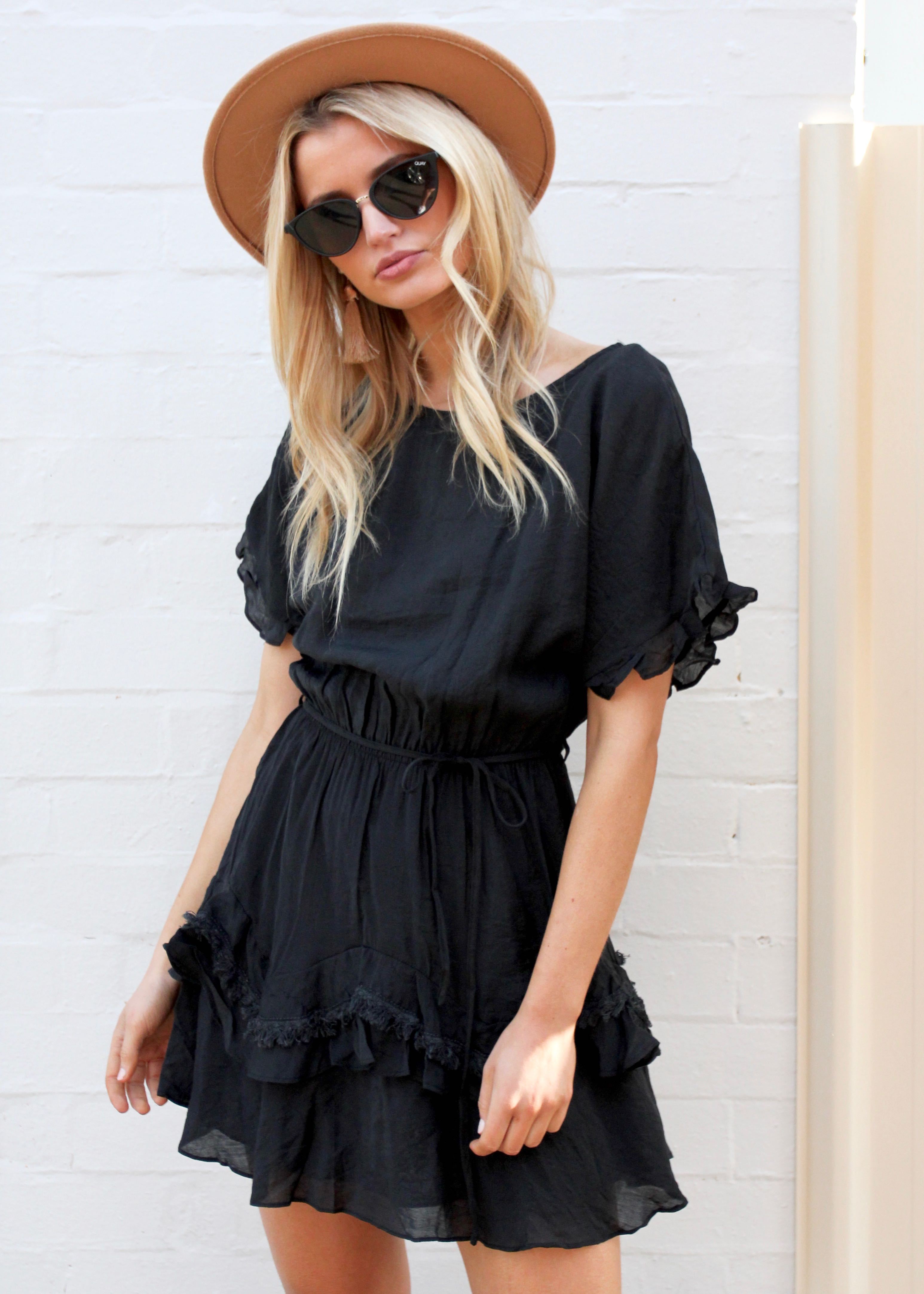 Touch of Glow Dress - Black
