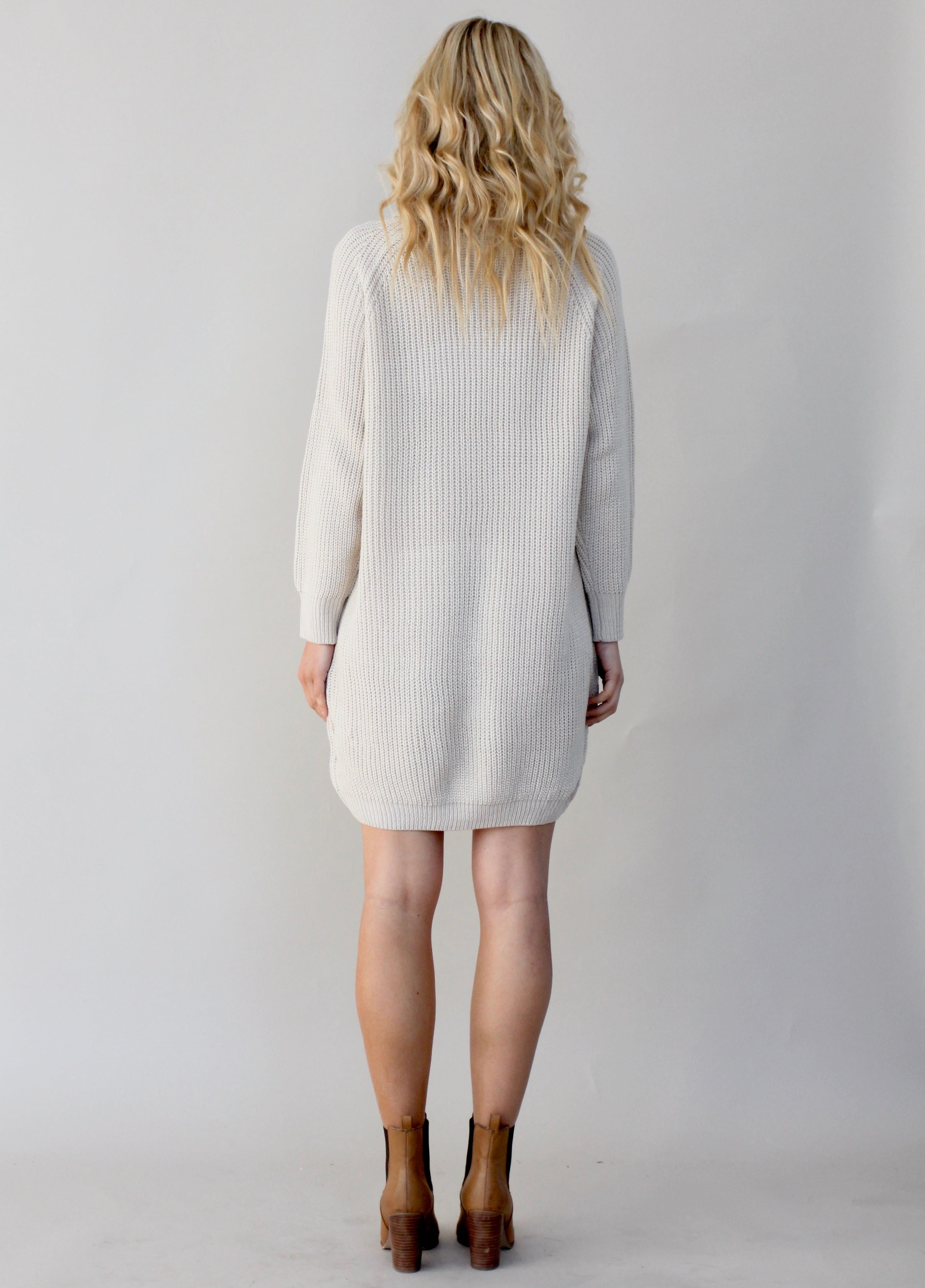 Venus Rollneck Knit Dress - Sand