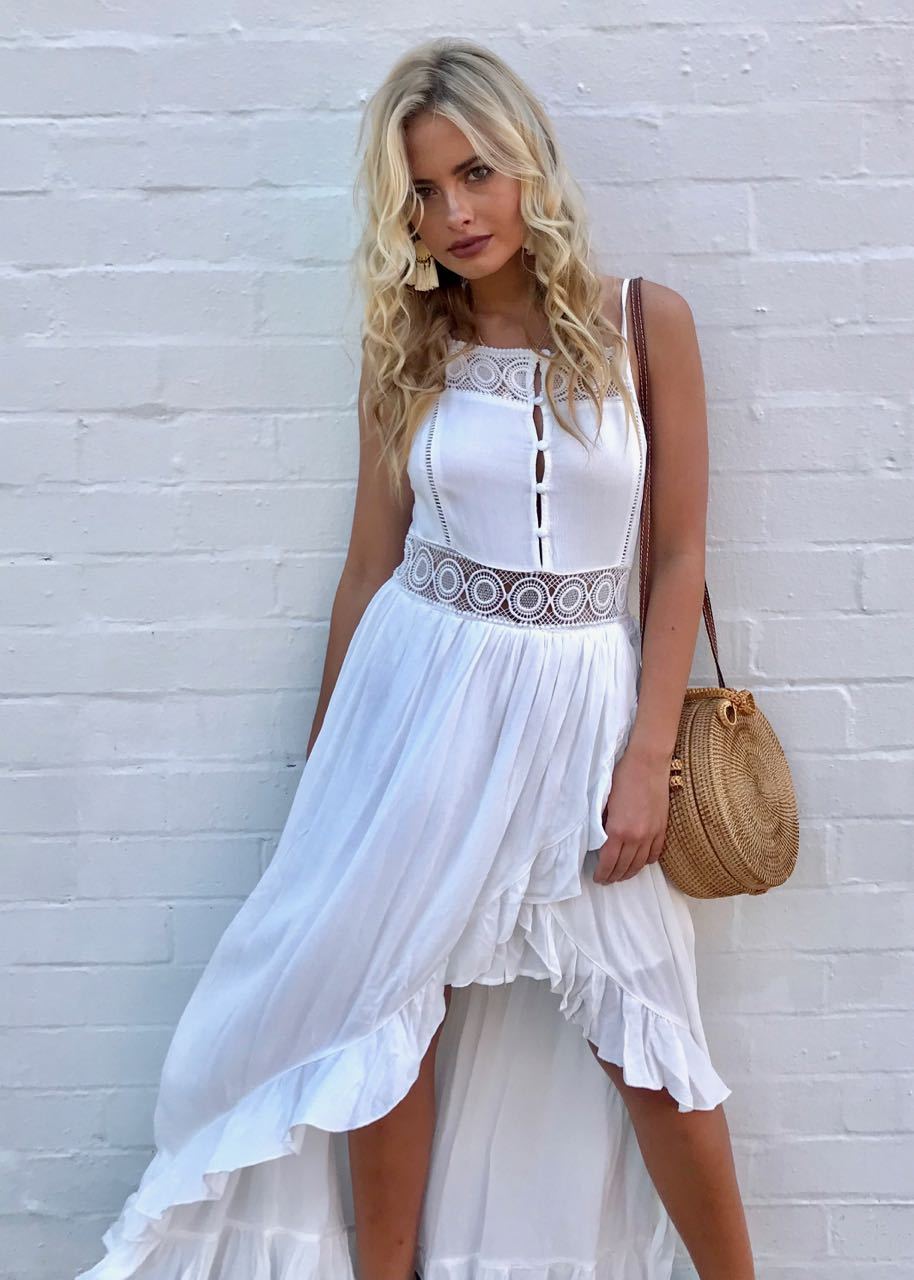 Palomar Maxi Dress - White