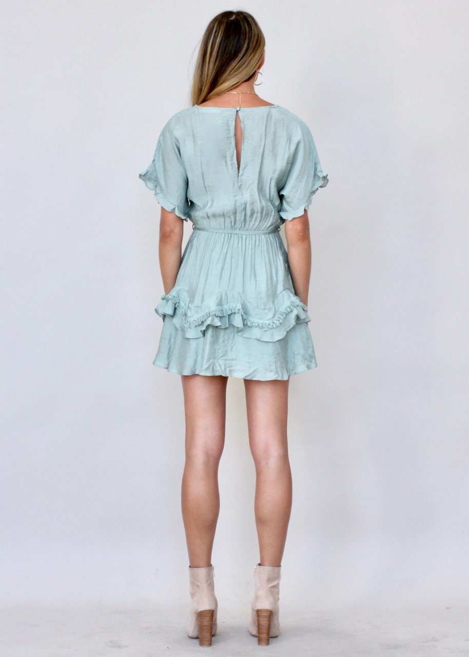 Touch of Glow Dress - Olive