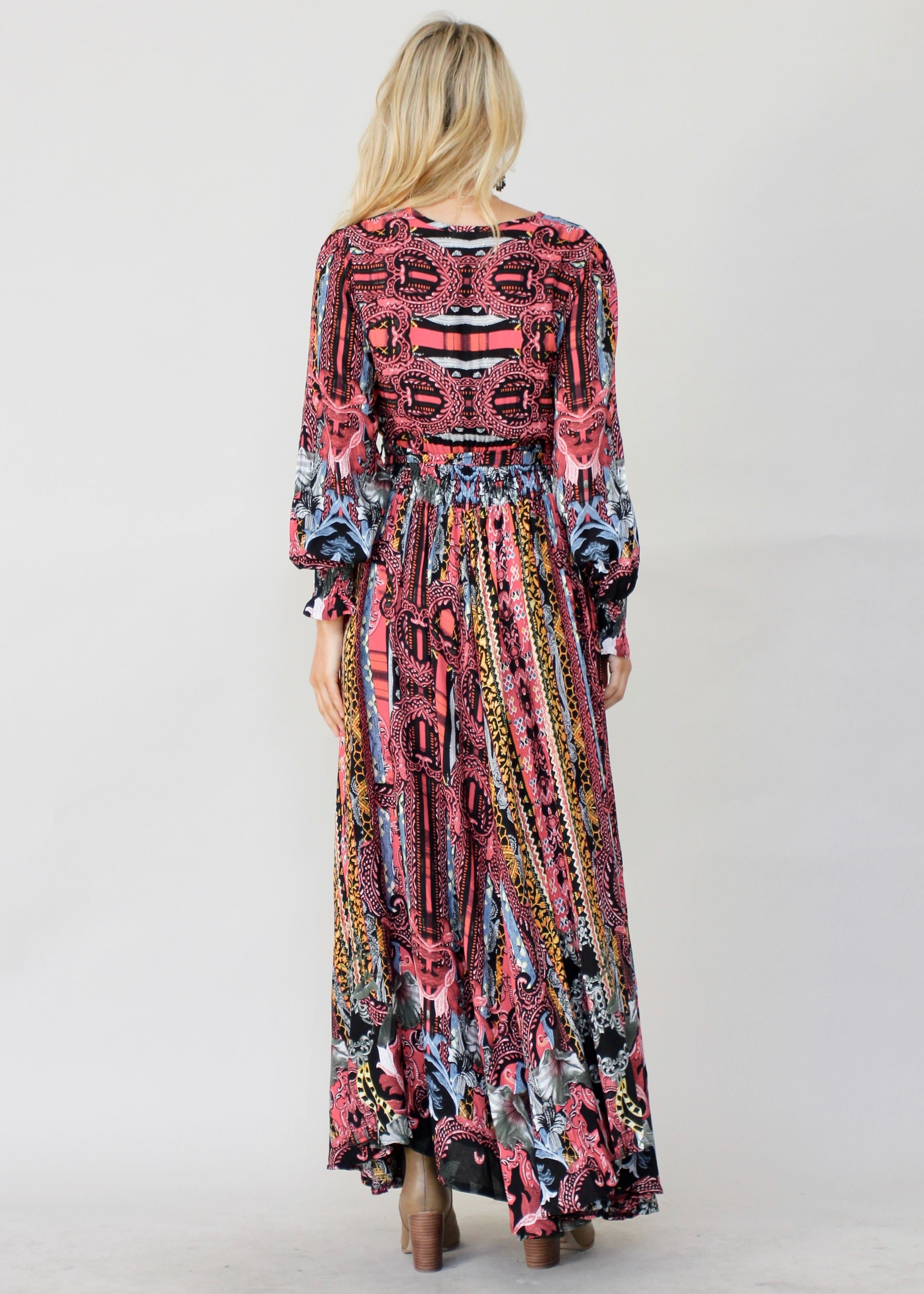 Rae Maxi Dress w/ Tie - Eldorado