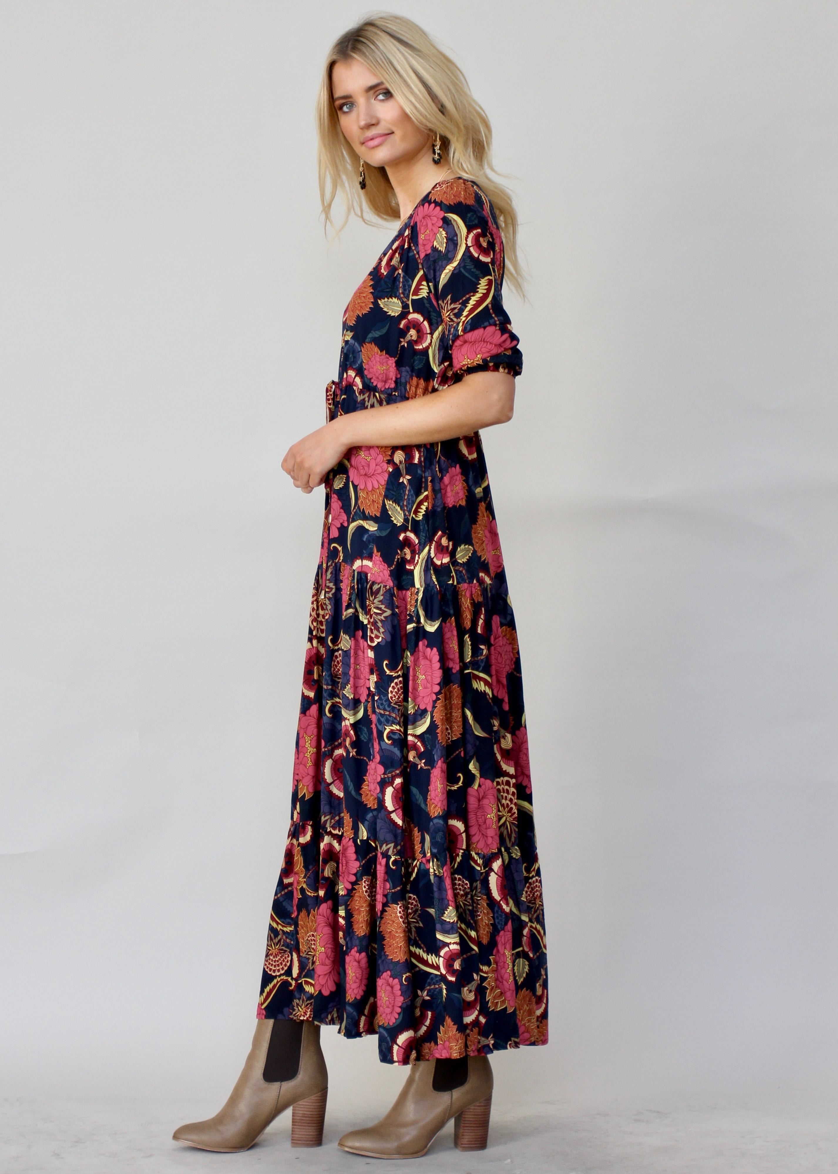Tessa Maxi Dress - Caviar