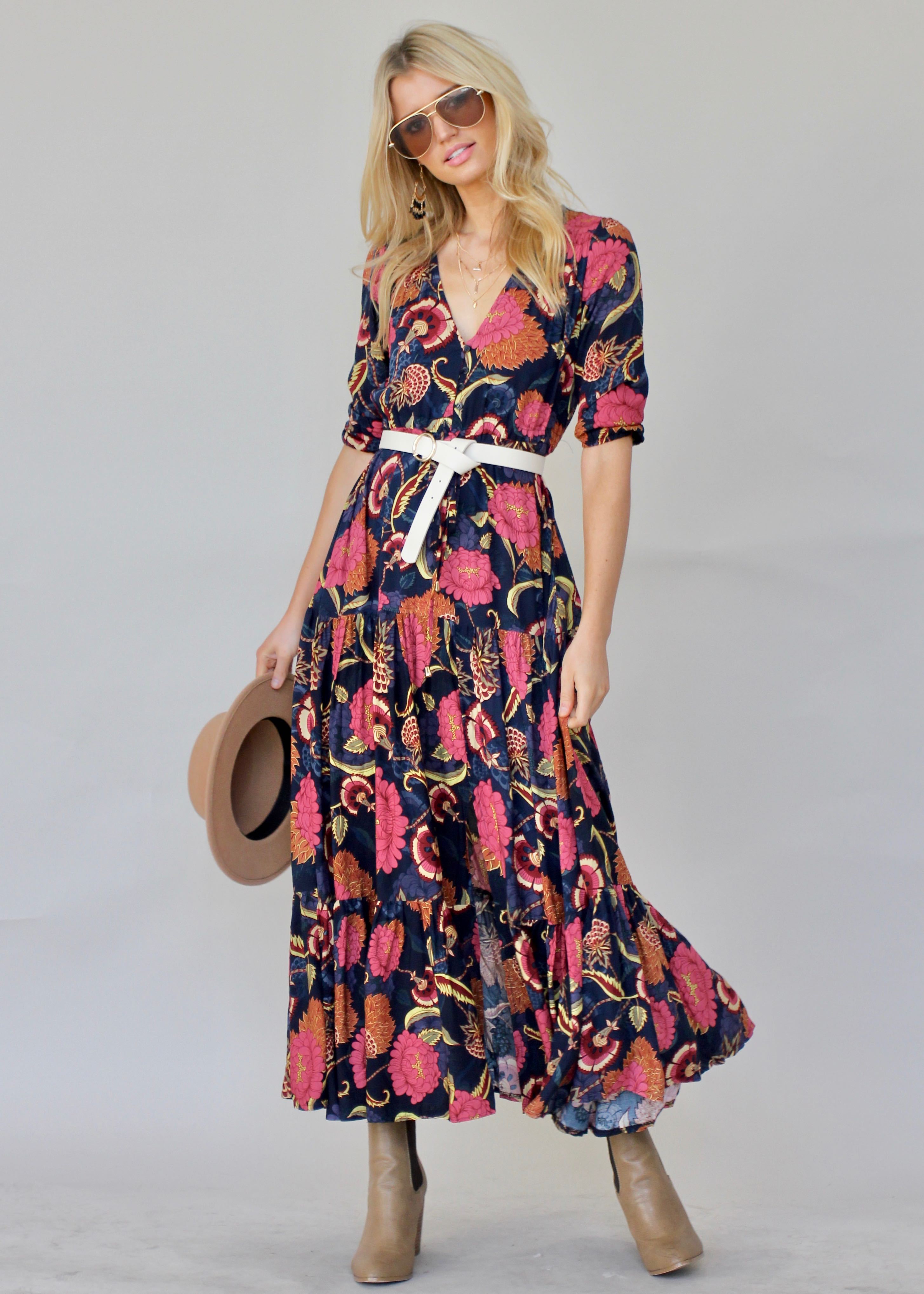 Tessa Maxi Dress - Caviar