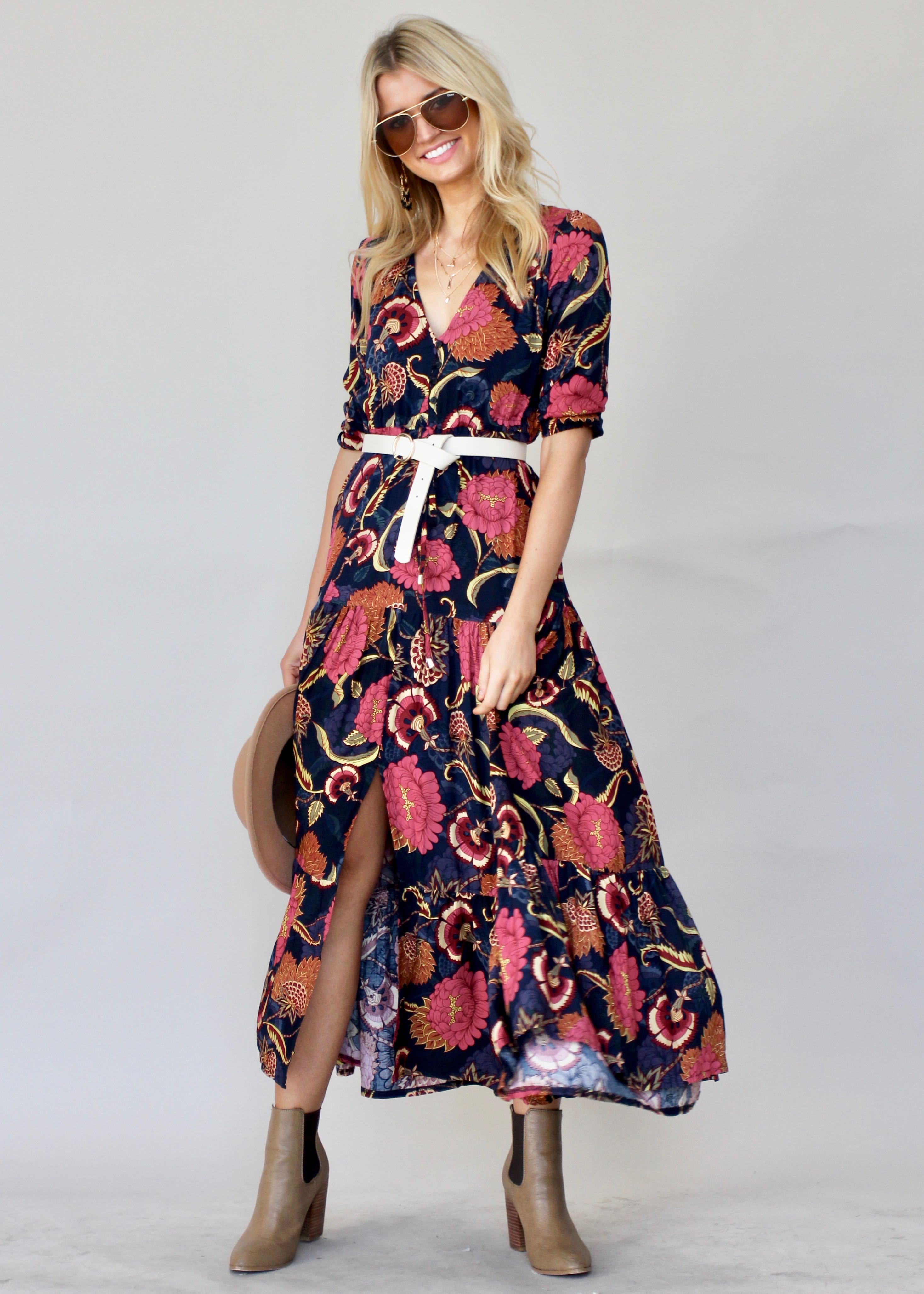 Tessa Maxi Dress - Caviar