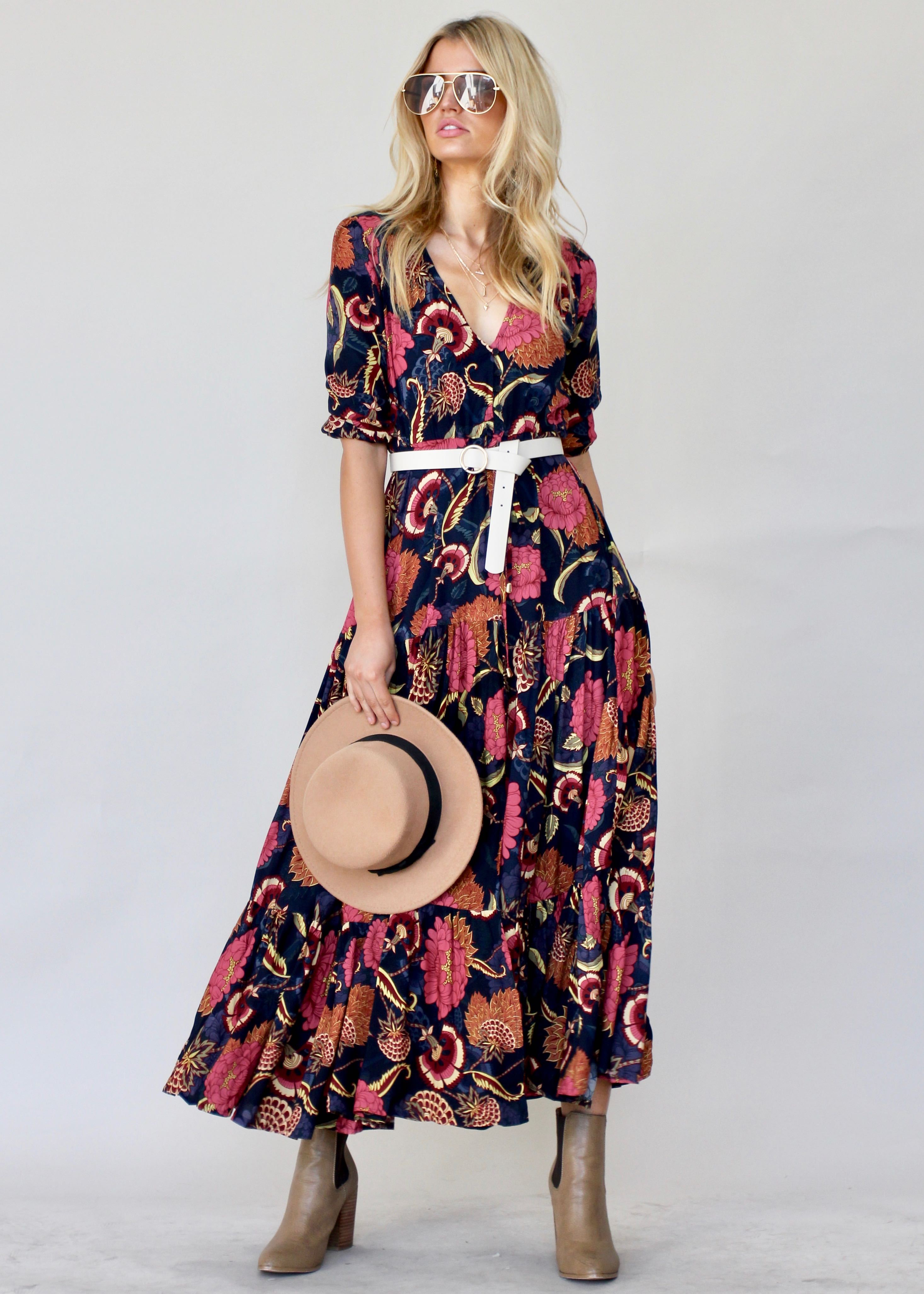 Tessa Maxi Dress - Caviar