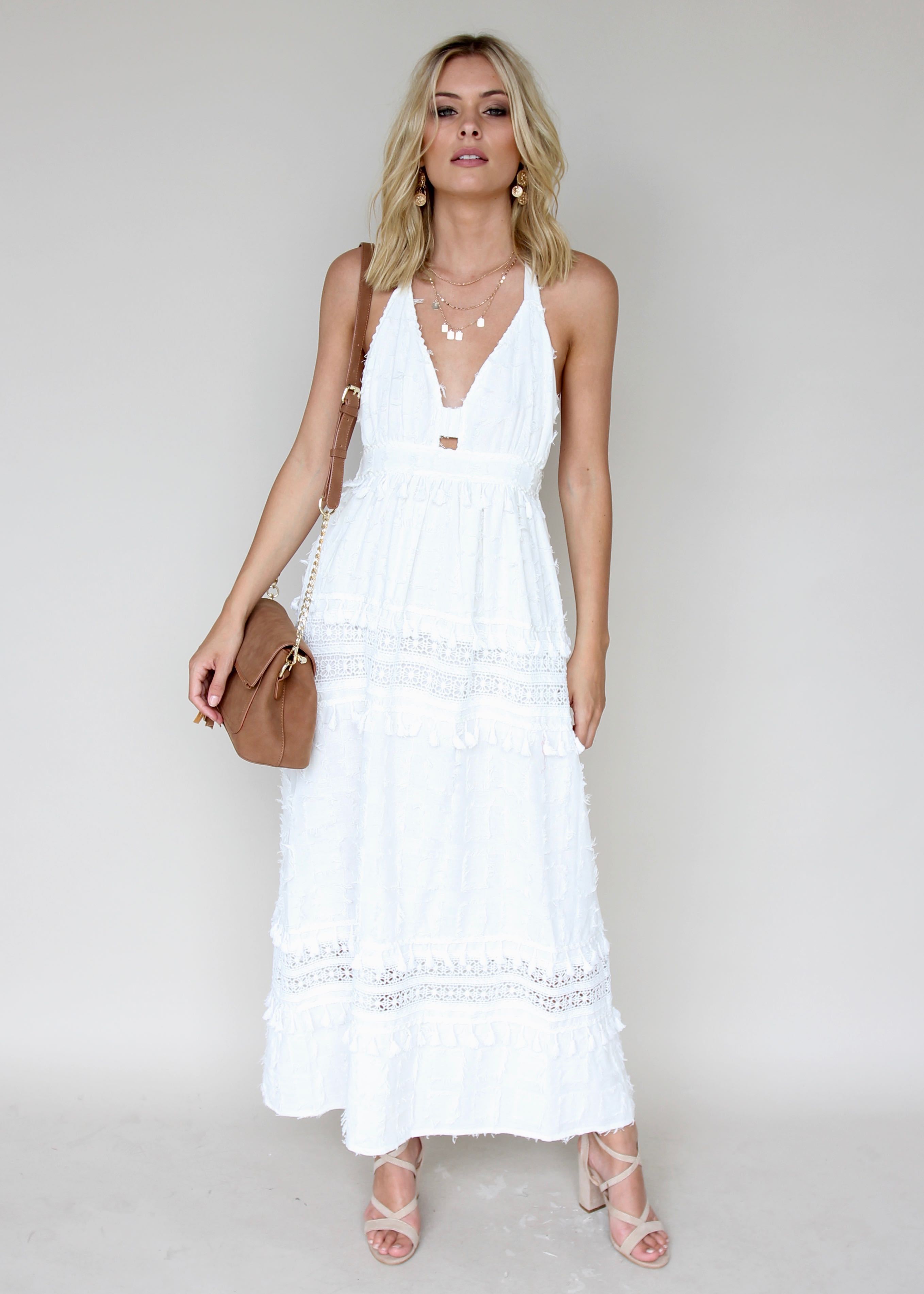 Lost Heaven Maxi Dress - White