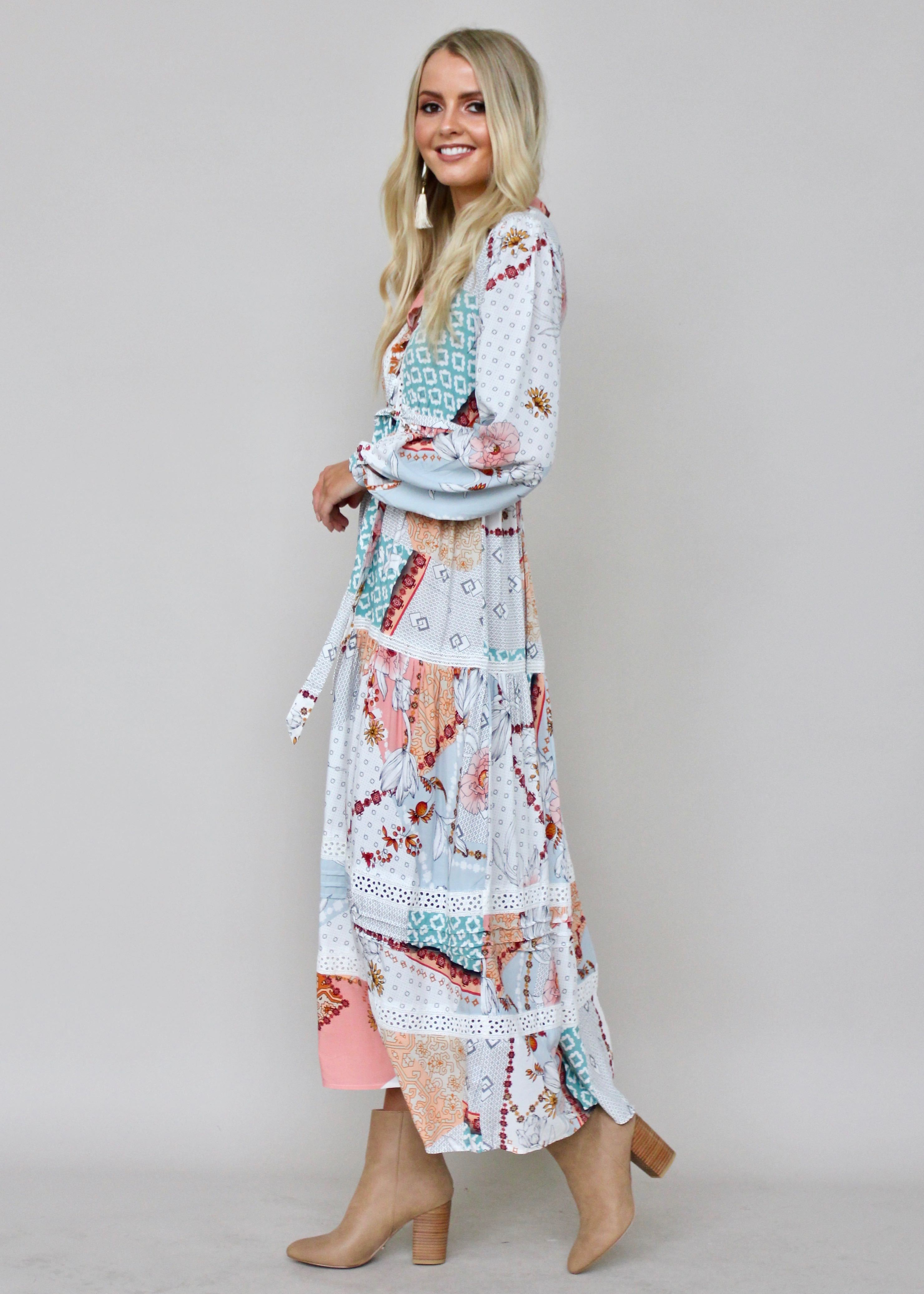 Freya Maxi Dress w/ Tie - Maisie