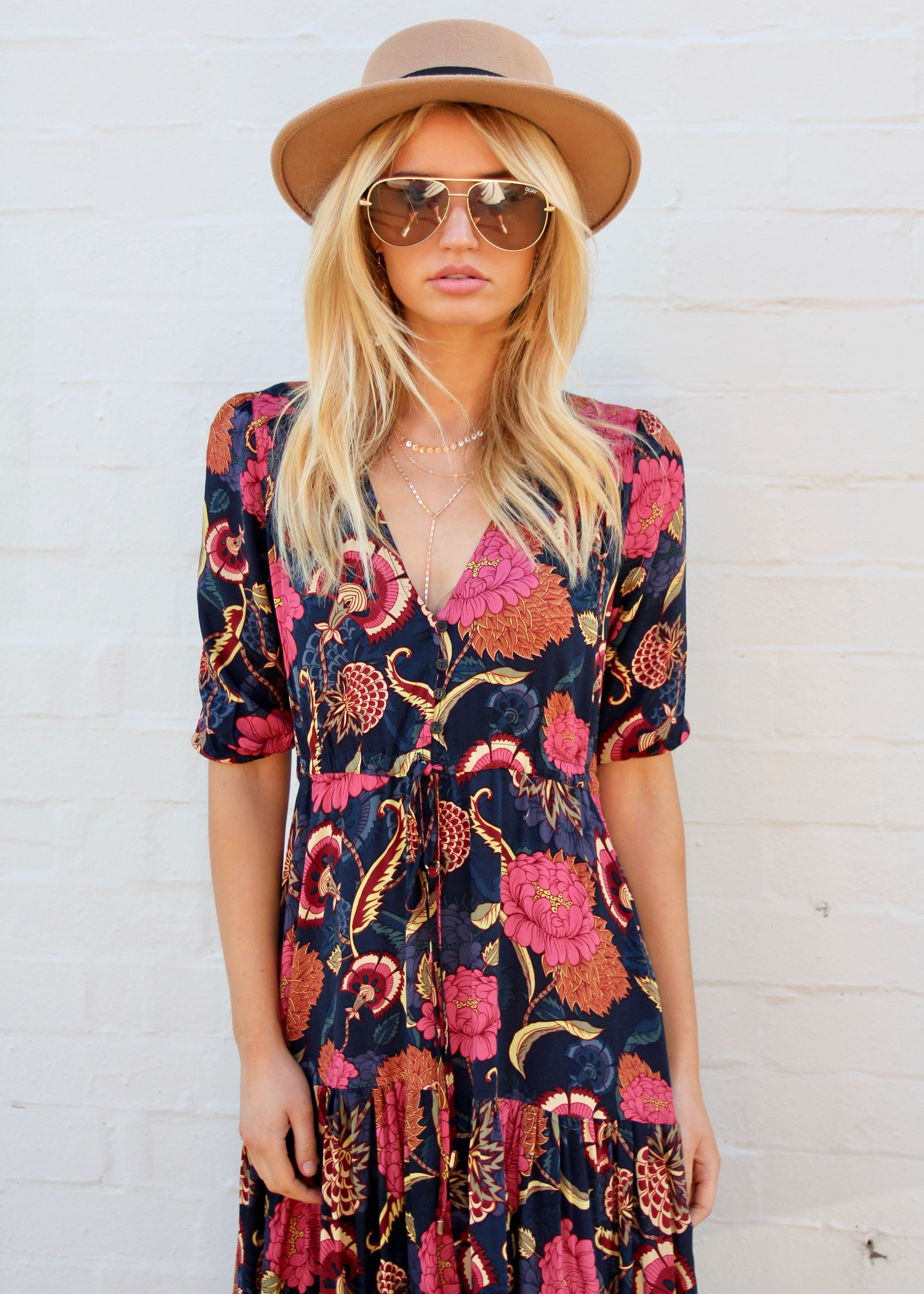 Tessa Maxi Dress - Caviar