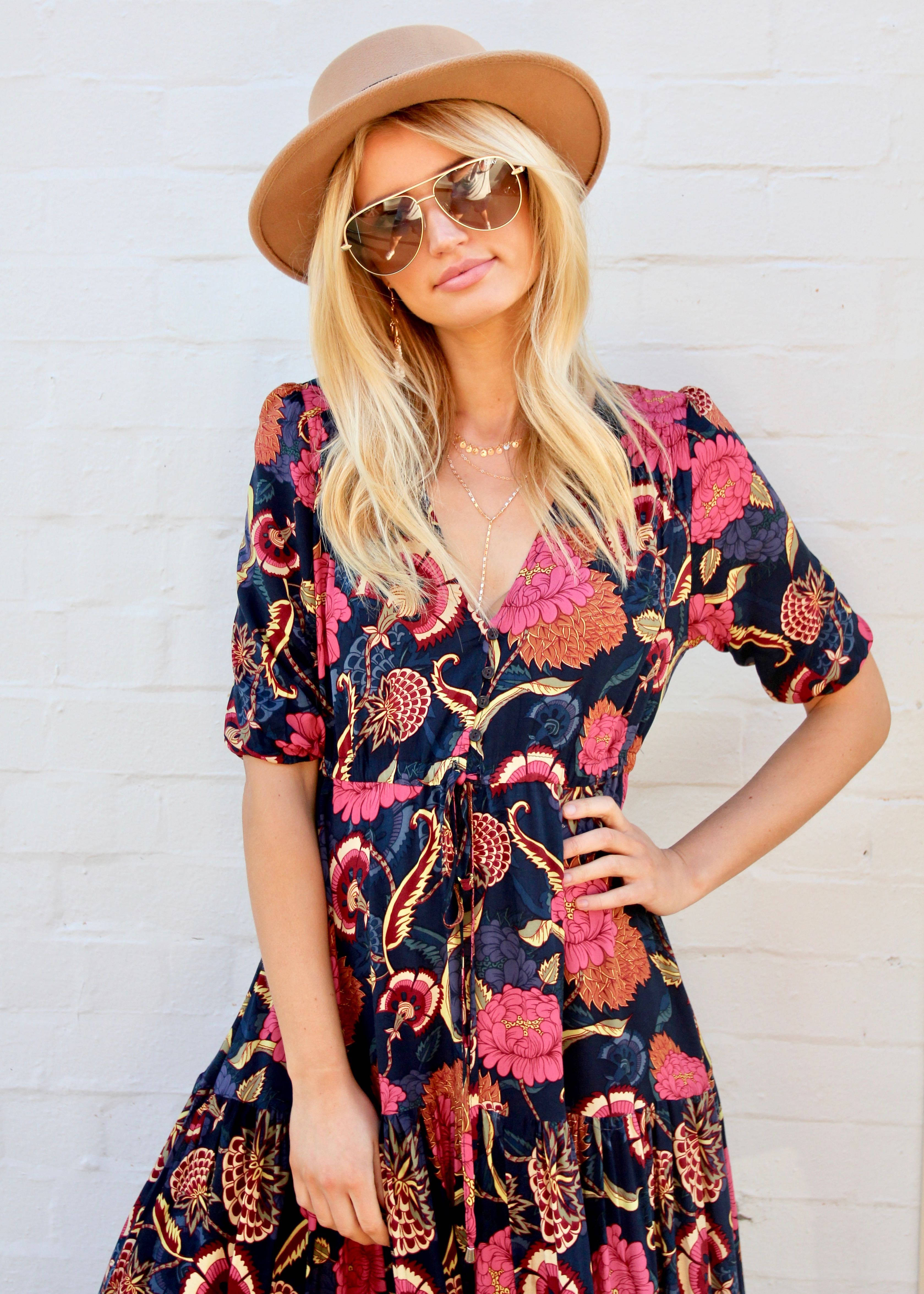 Tessa Maxi Dress - Caviar
