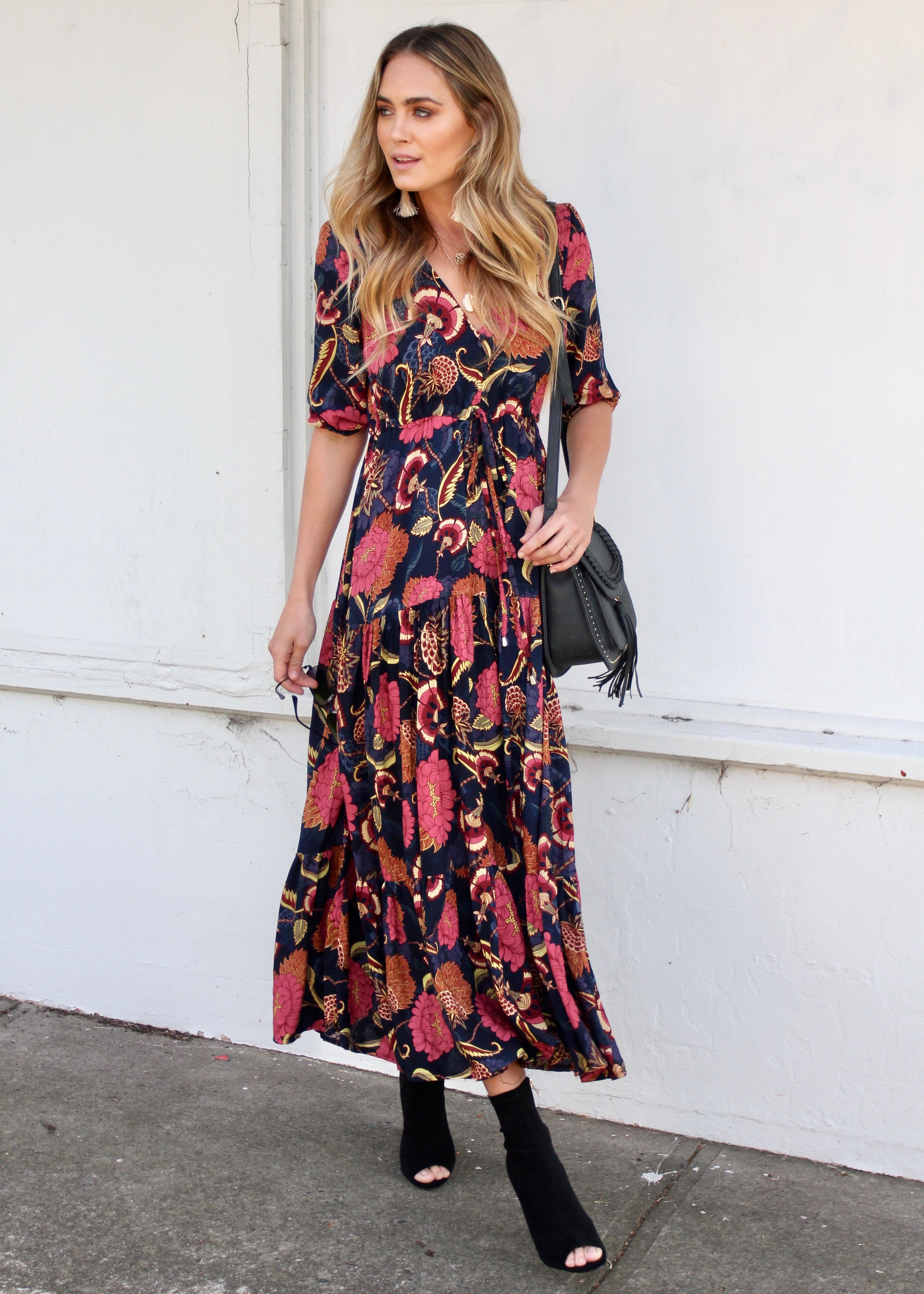 Tessa Maxi Dress - Caviar